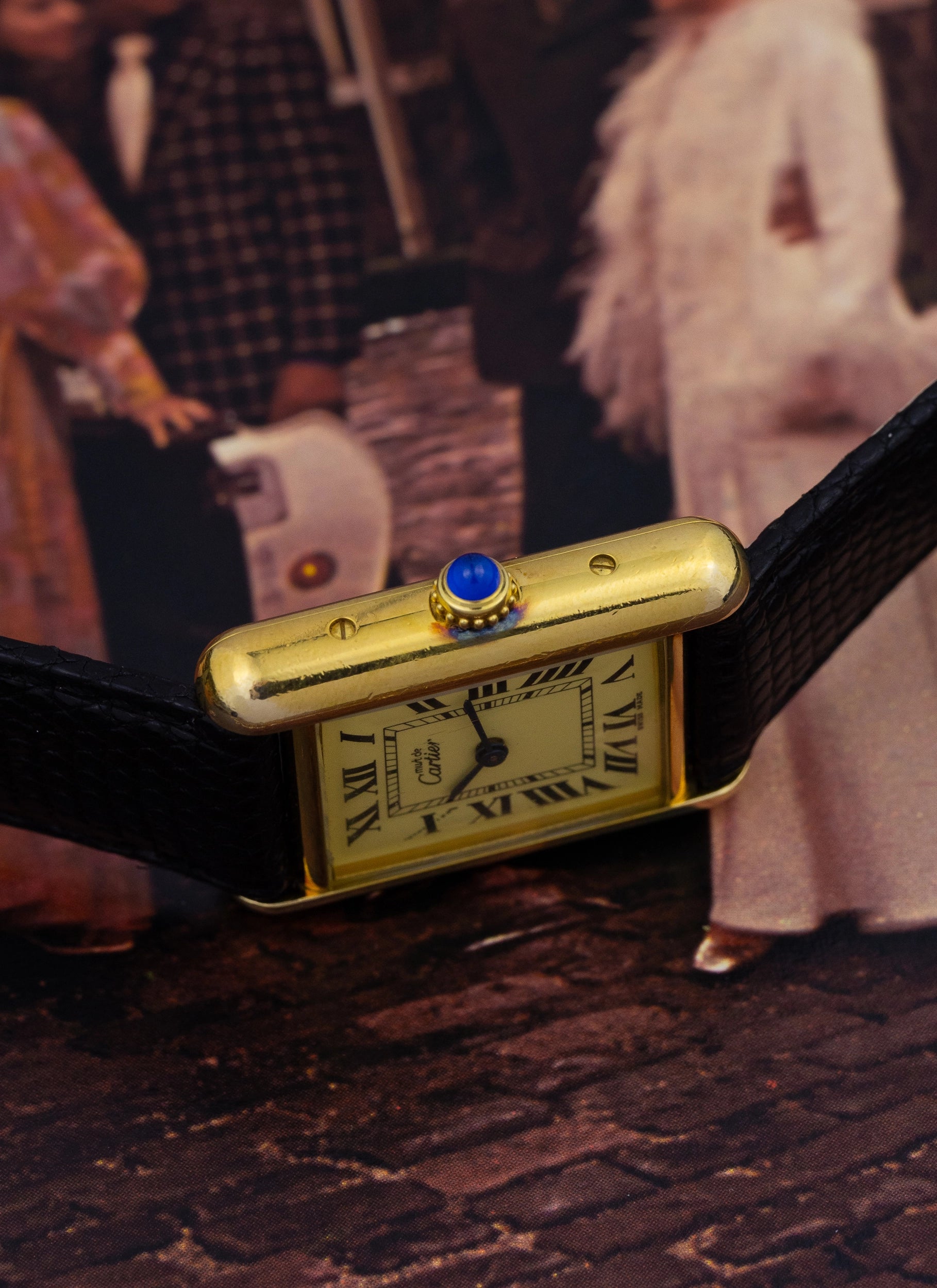 1990s Lady Cartier Must Tank Ivory Mid-Size Ref 2415