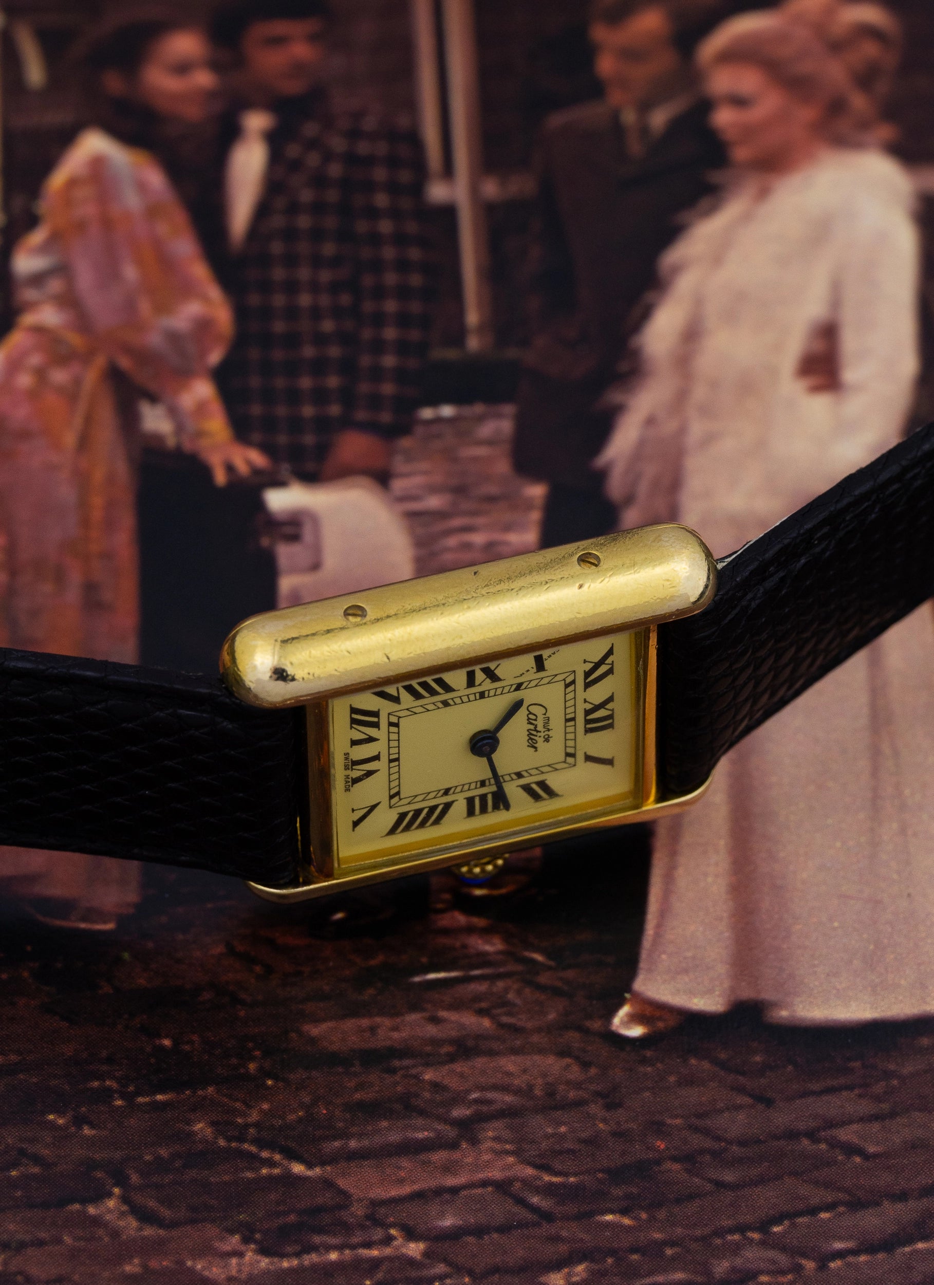 1990s Lady Cartier Must Tank Ivory Mid-Size Ref 2415