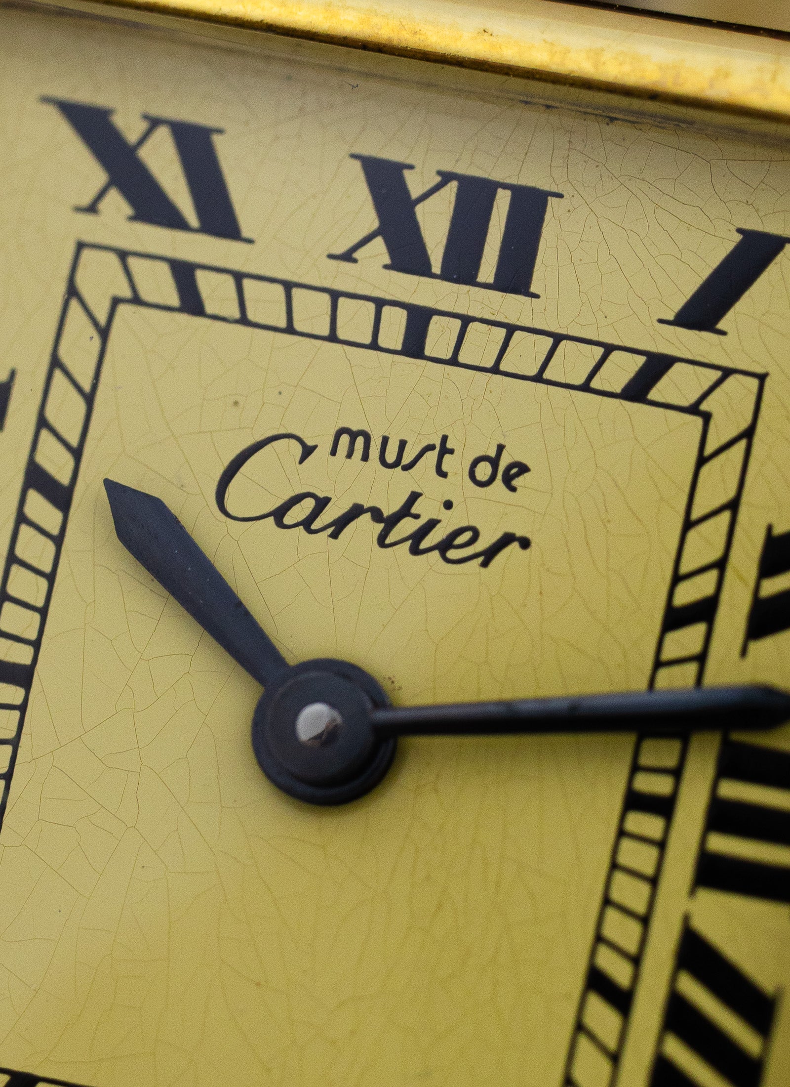 1990s Ladies Must de Cartier Tank Ivory Roman Dial