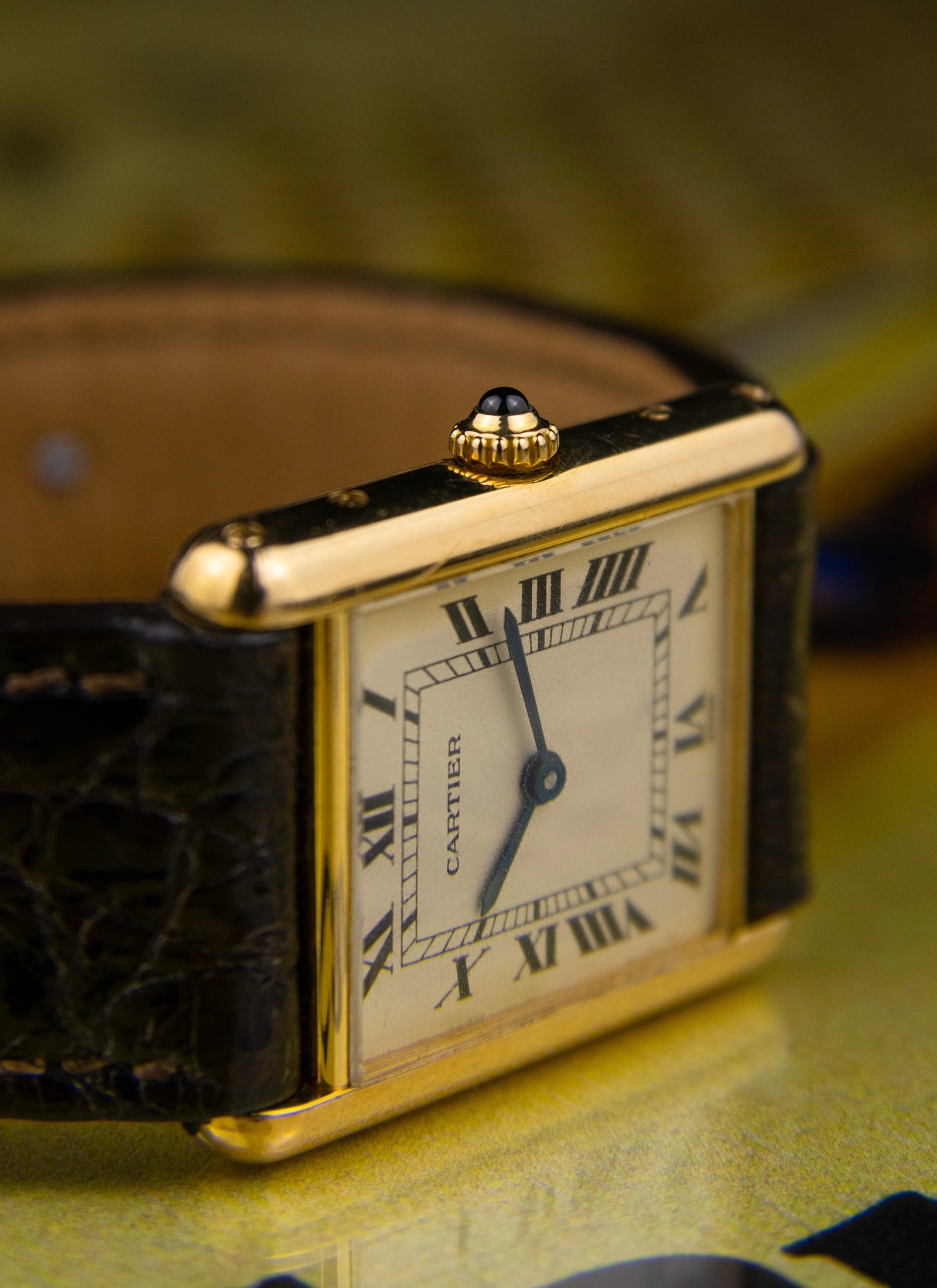 1990s 18K Cartier Tank Louis 1140