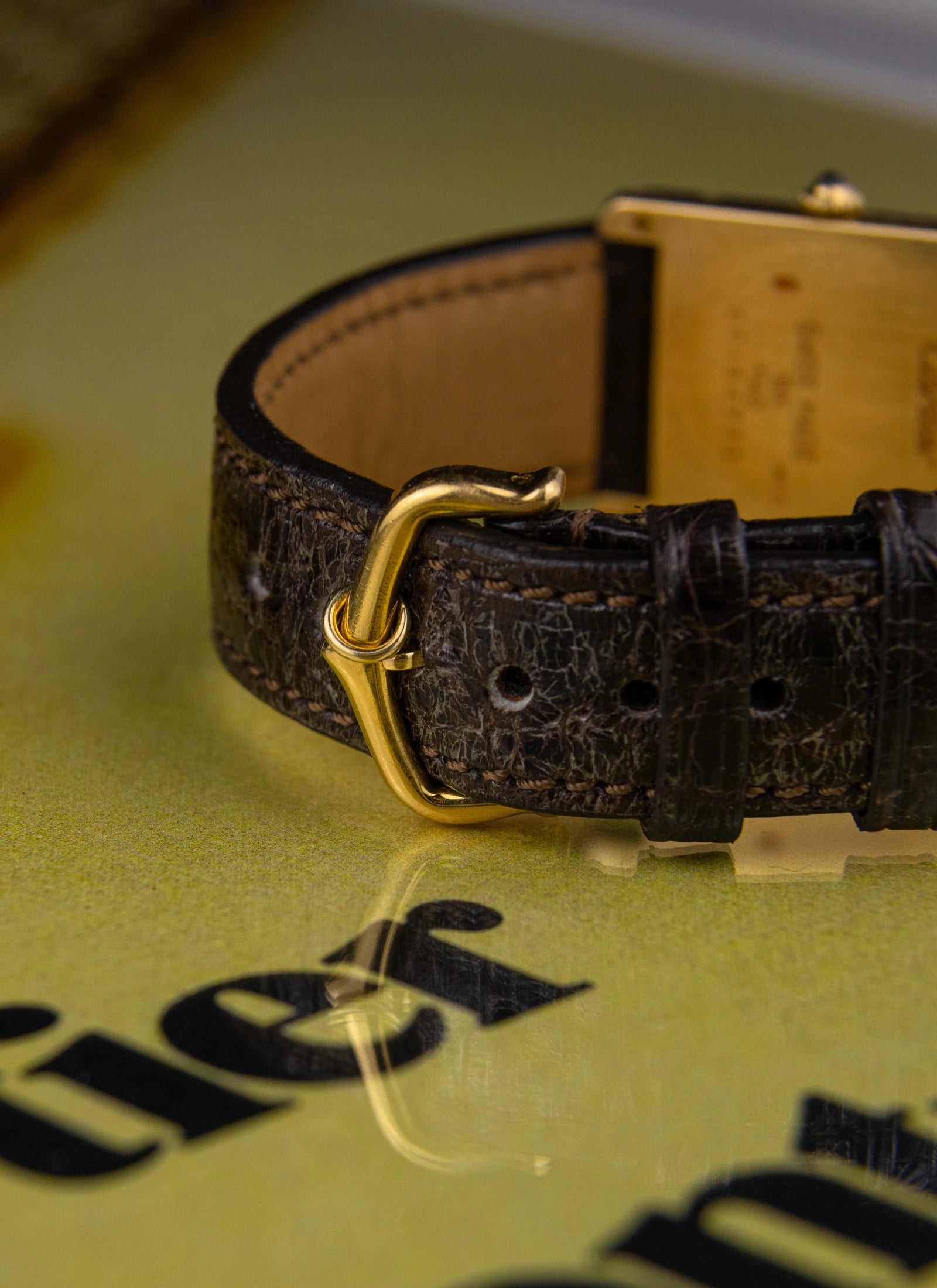 1990s 18K Cartier Tank Louis 1140