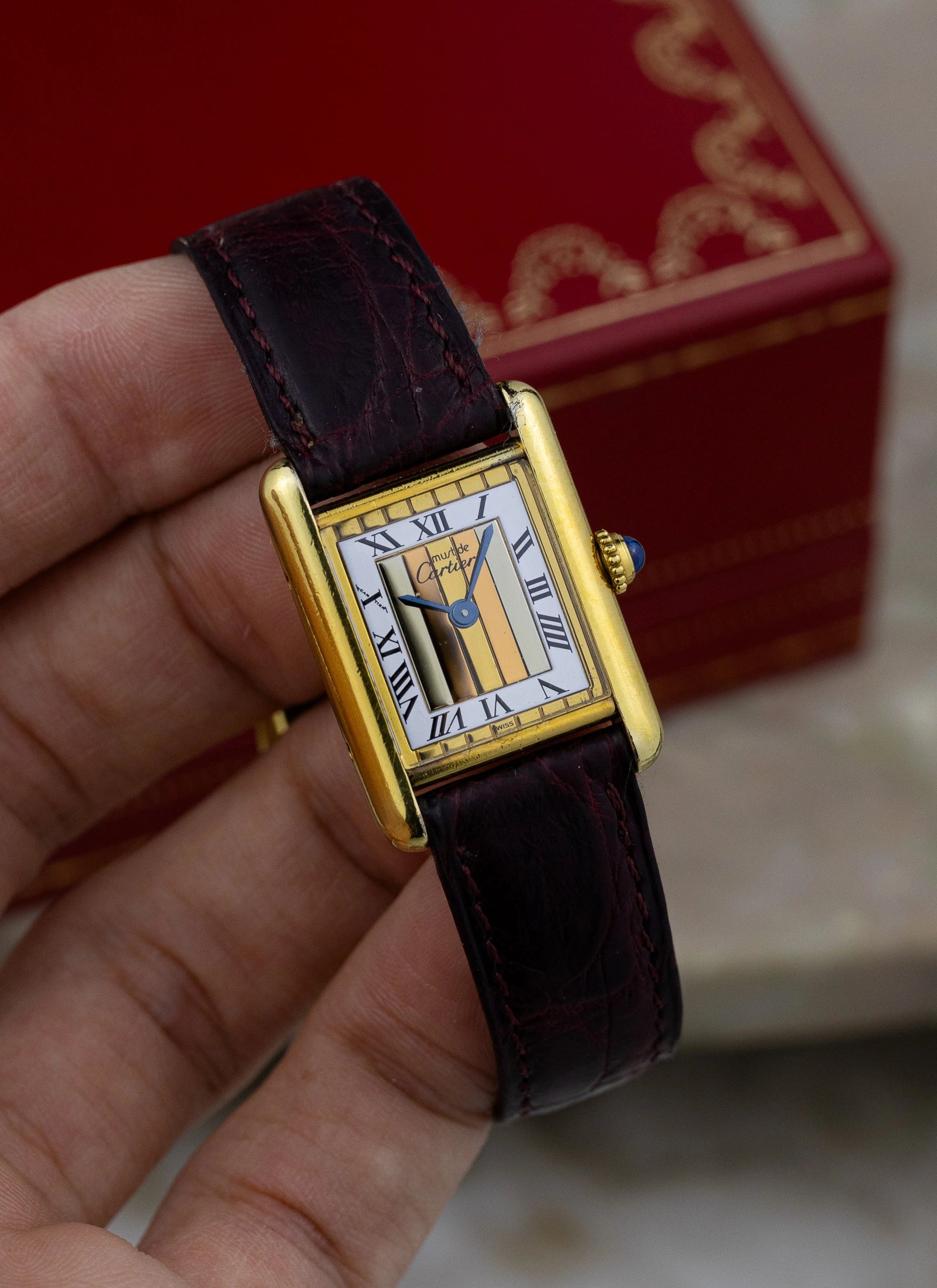 1980s Cartier Tank Trinity Dial 5057001