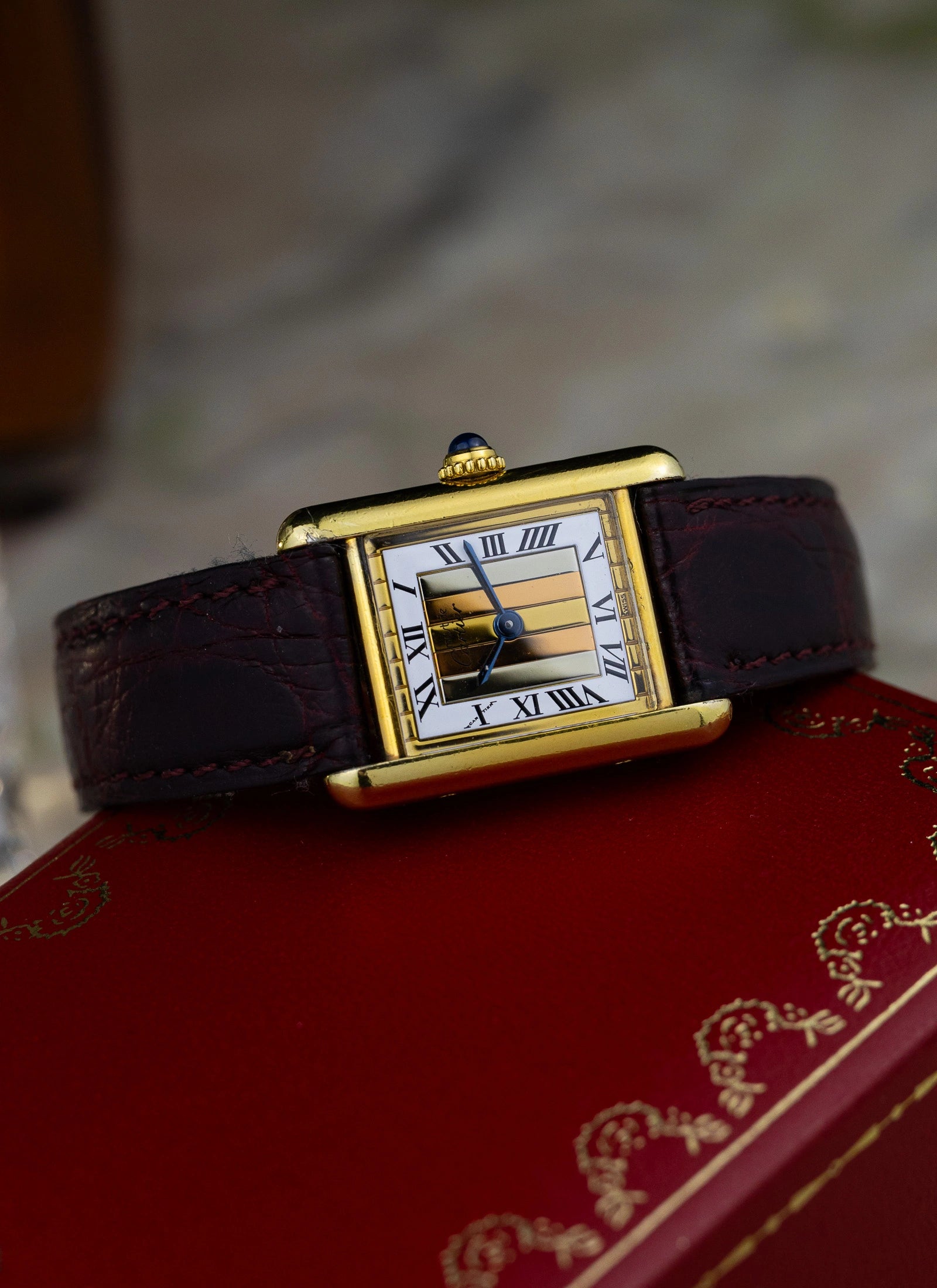 1980s Cartier Tank Trinity Dial 5057001