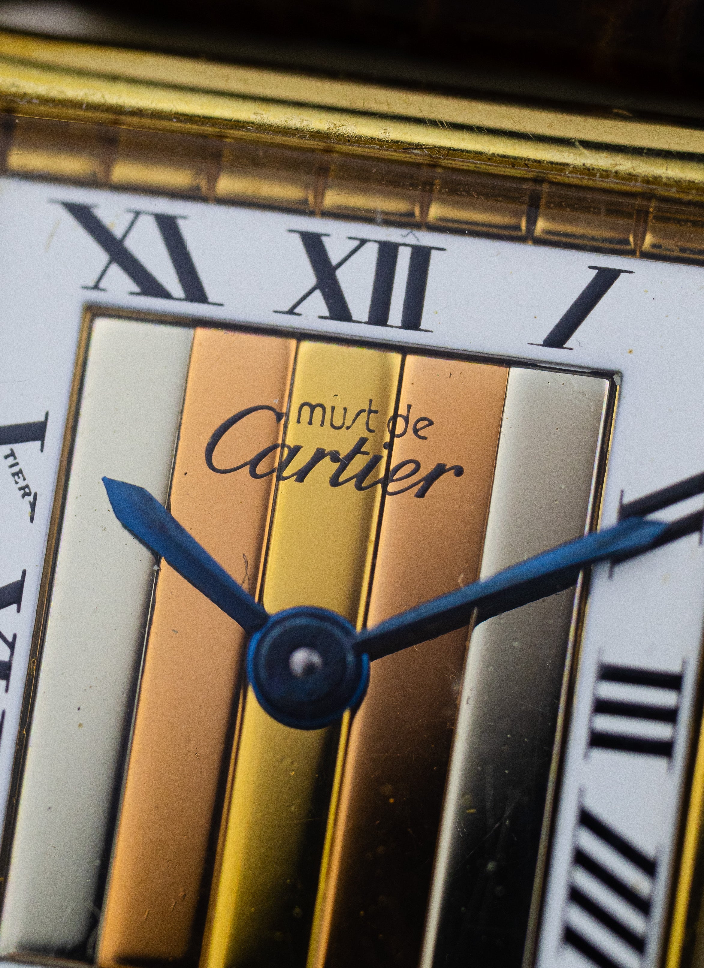 1990s Must de Cartier Tank Trinity Dial 3 66001