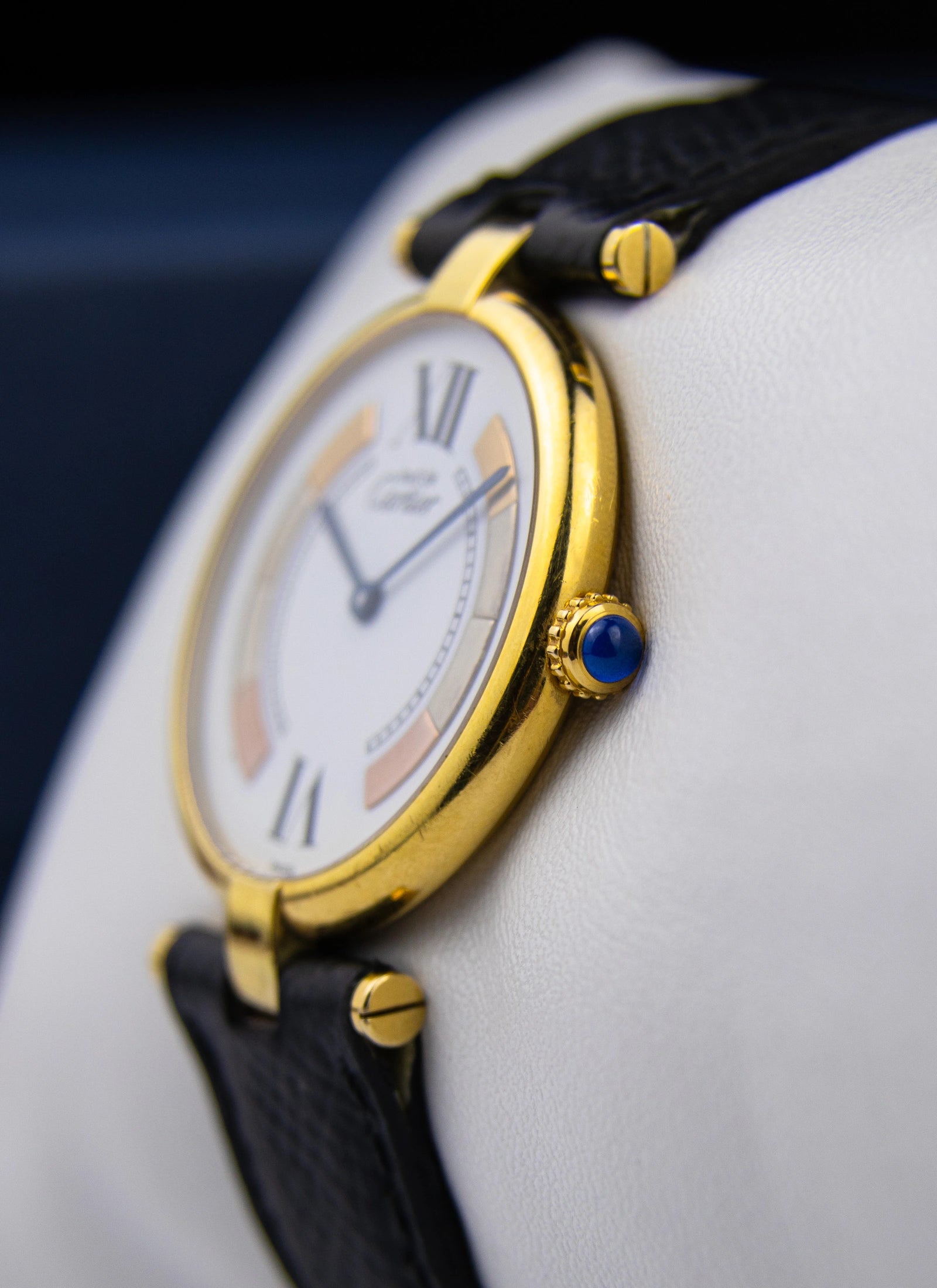 1990s Must de Cartier Vendome 1861 Trinity Dial