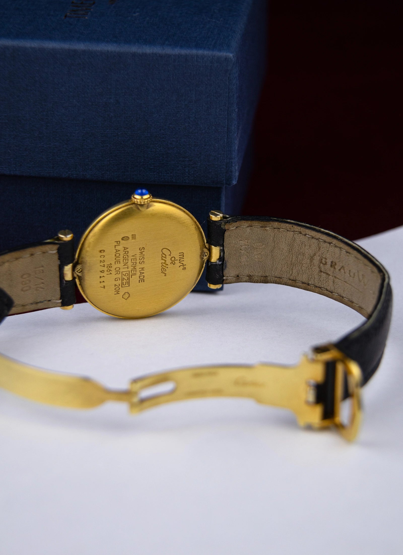 1990s Must de Cartier Vendome 1861 Trinity Dial