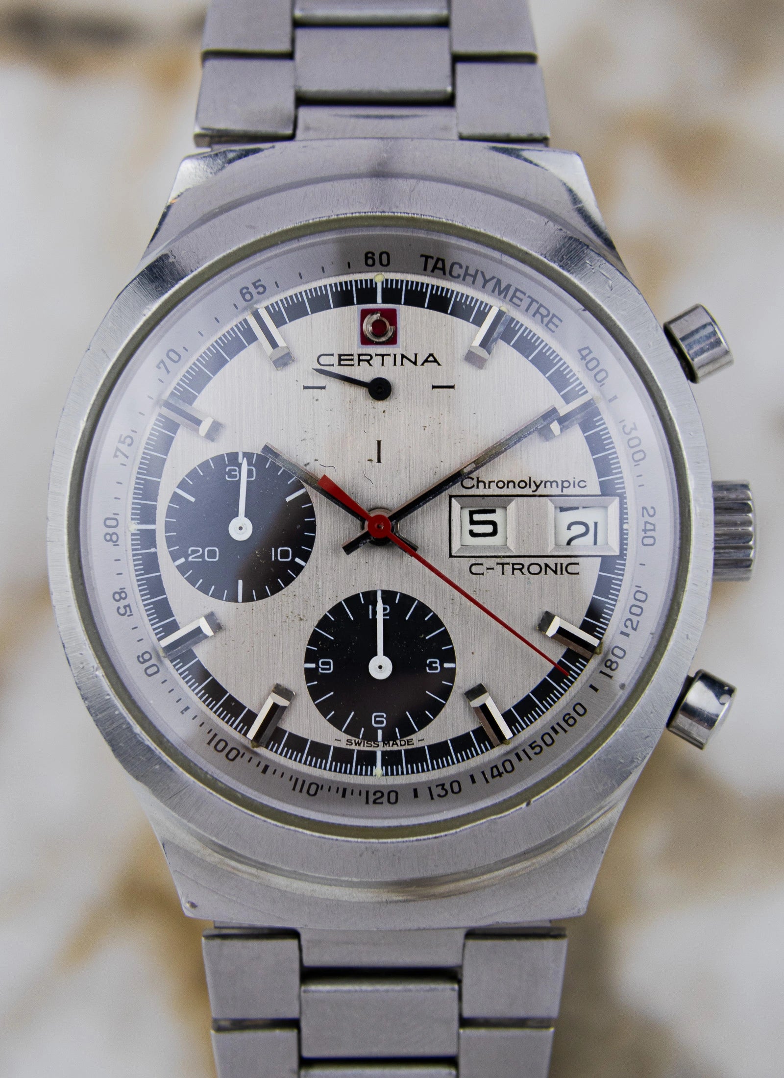 1970s Certina Chronoolympic C-tronic 749.3754.41