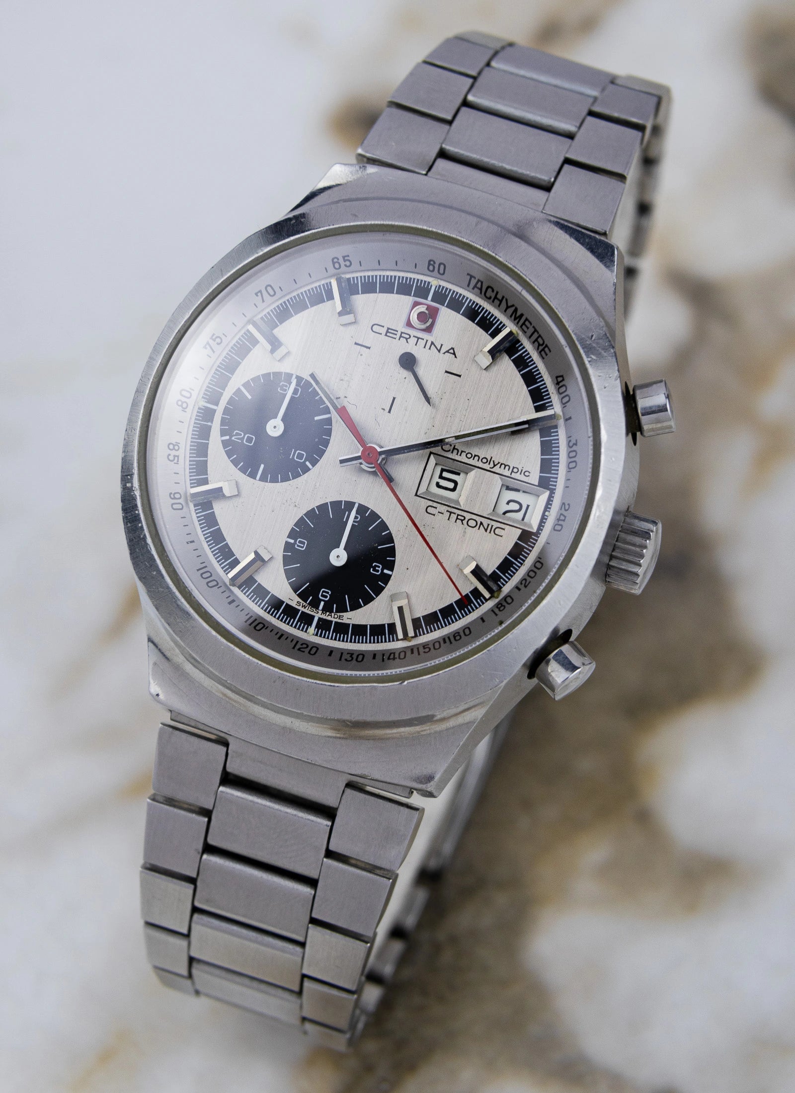 1970s Certina Chronoolympic C-tronic 749.3754.41