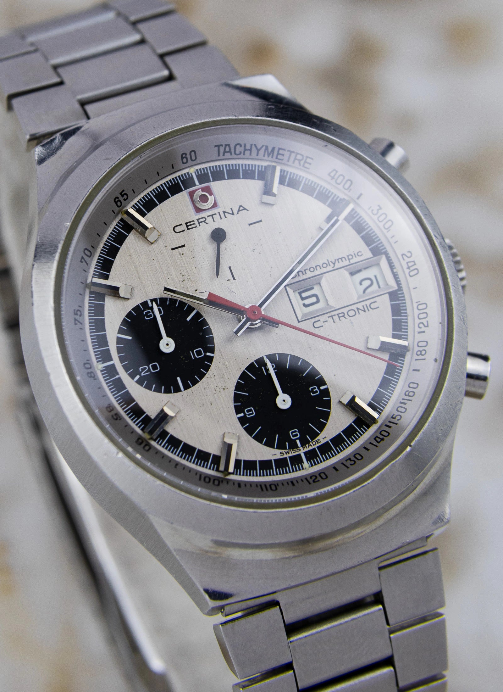 1970s Certina Chronoolympic C-tronic 749.3754.41