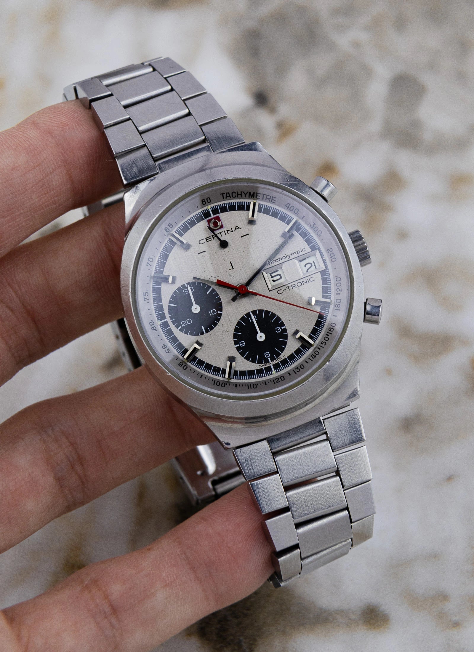 1970s Certina Chronoolympic C-tronic 749.3754.41