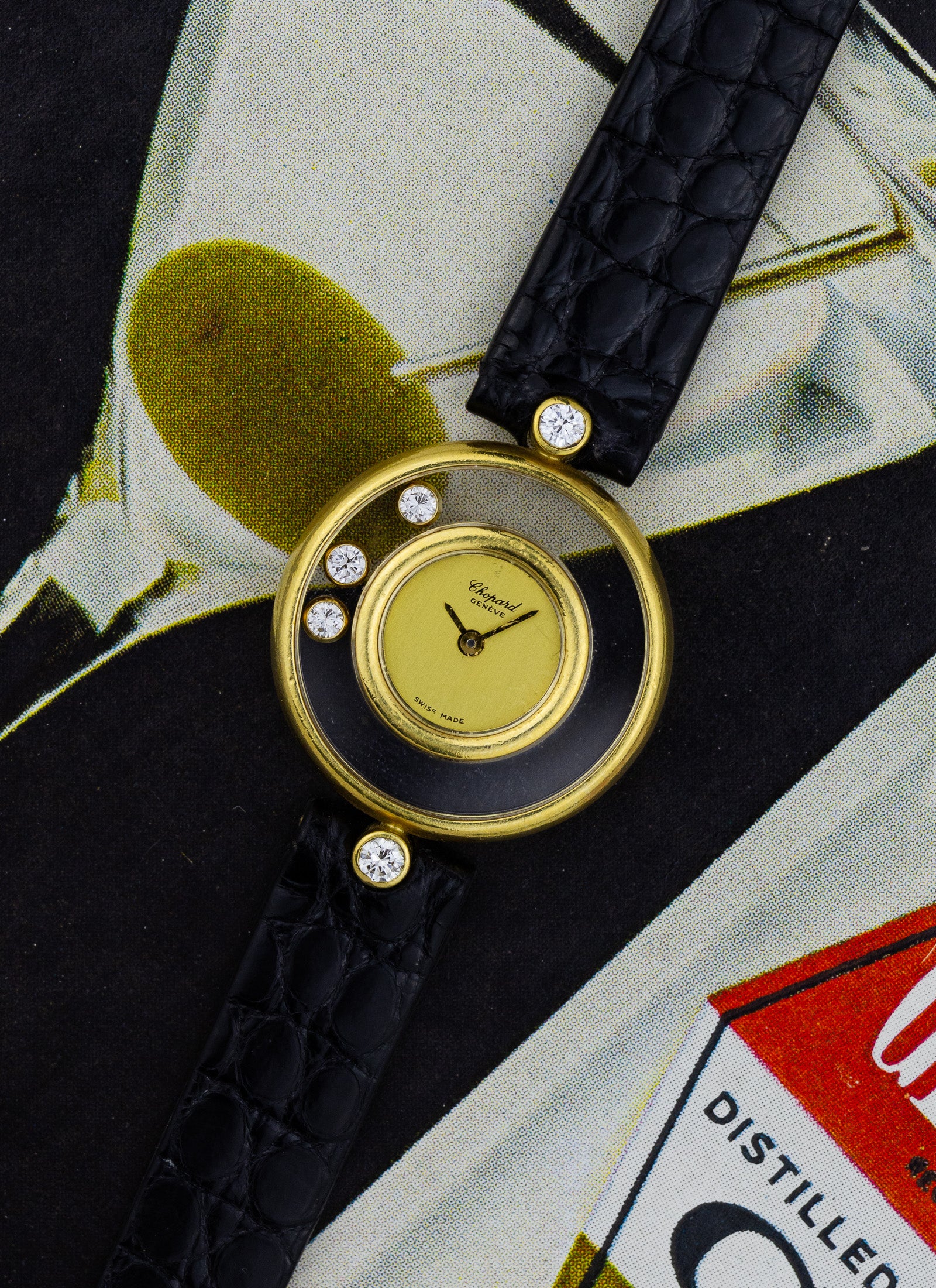 1990s 18K Lady Chopard Happy Diamonds 4100