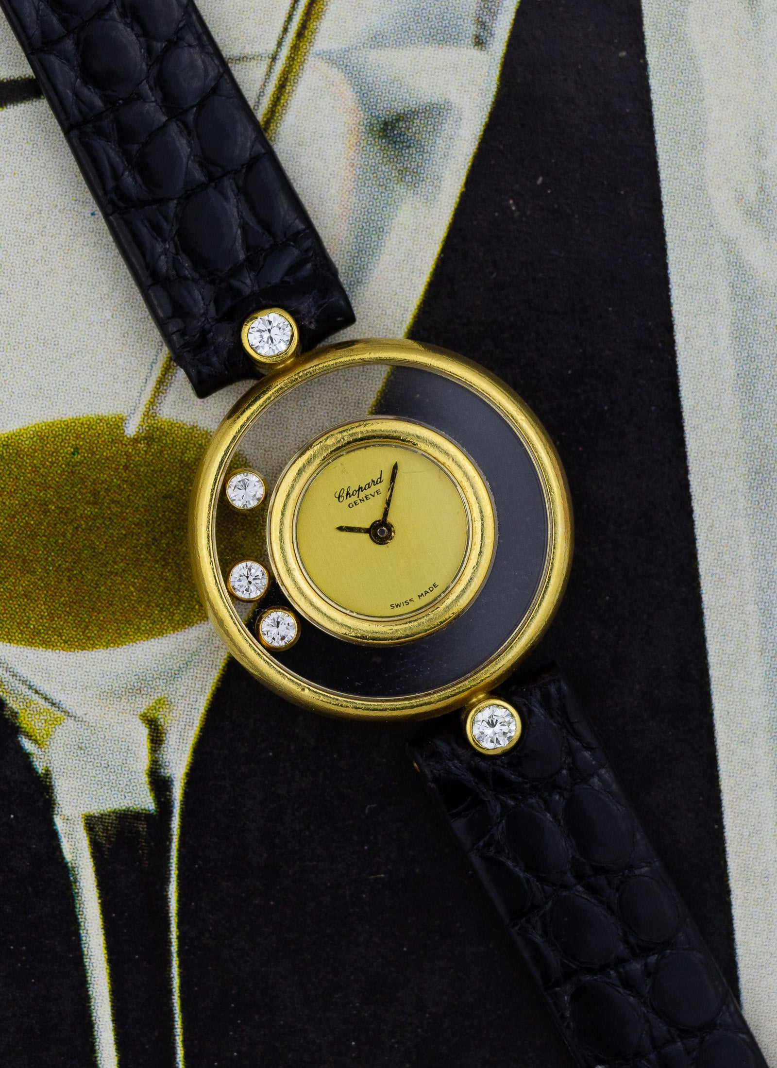 1990s 18K Lady Chopard Happy Diamonds 4100