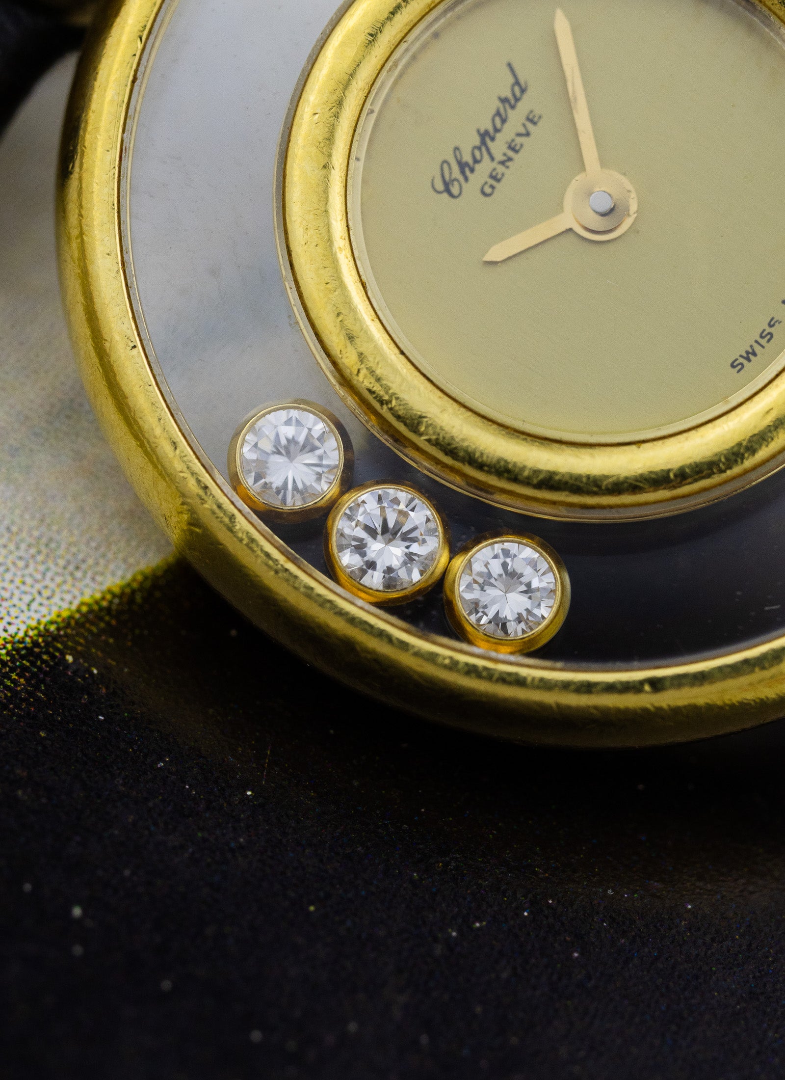 1990s 18K Lady Chopard Happy Diamonds 4100