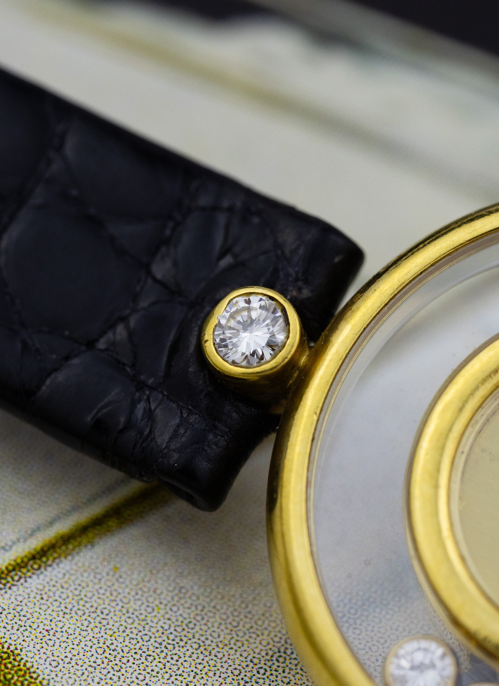 1990s 18K Lady Chopard Happy Diamonds 4100