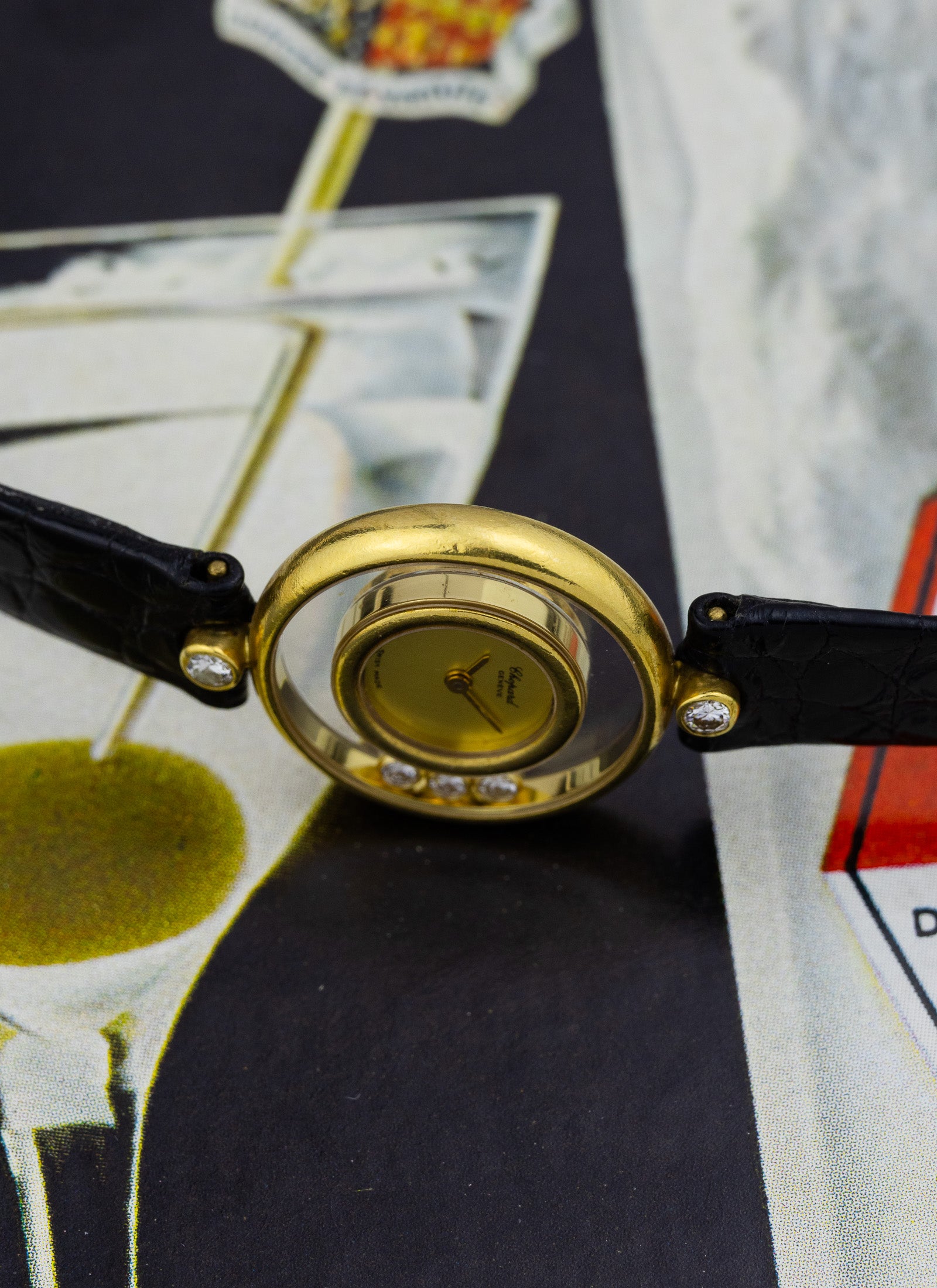 1990s 18K Lady Chopard Happy Diamonds 4100