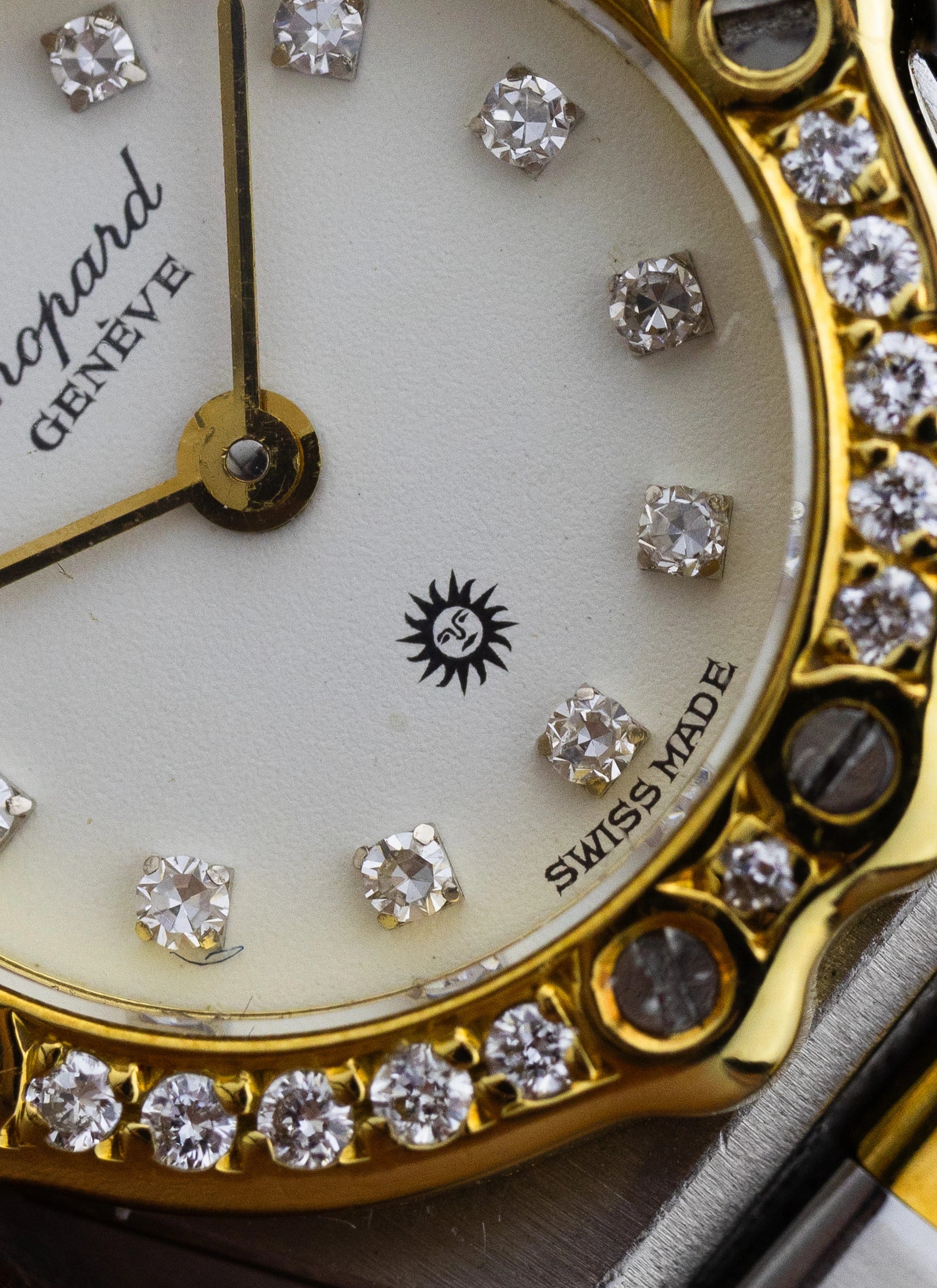 1990s Lady Chopard St. Moritz Bicolor Diamonds 8067