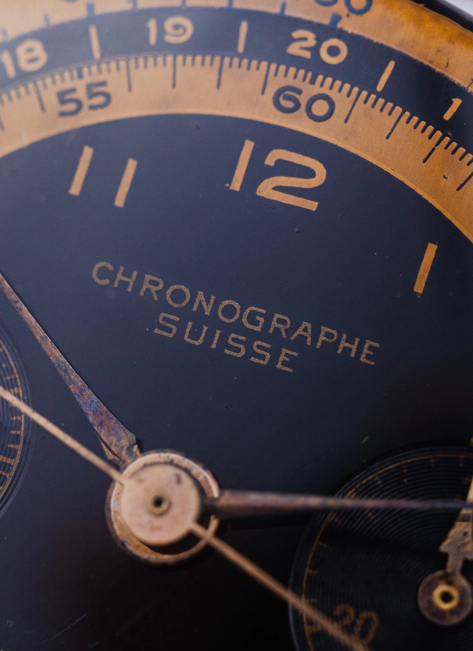 1960s 18K Rose Gold Chronographe Suisse