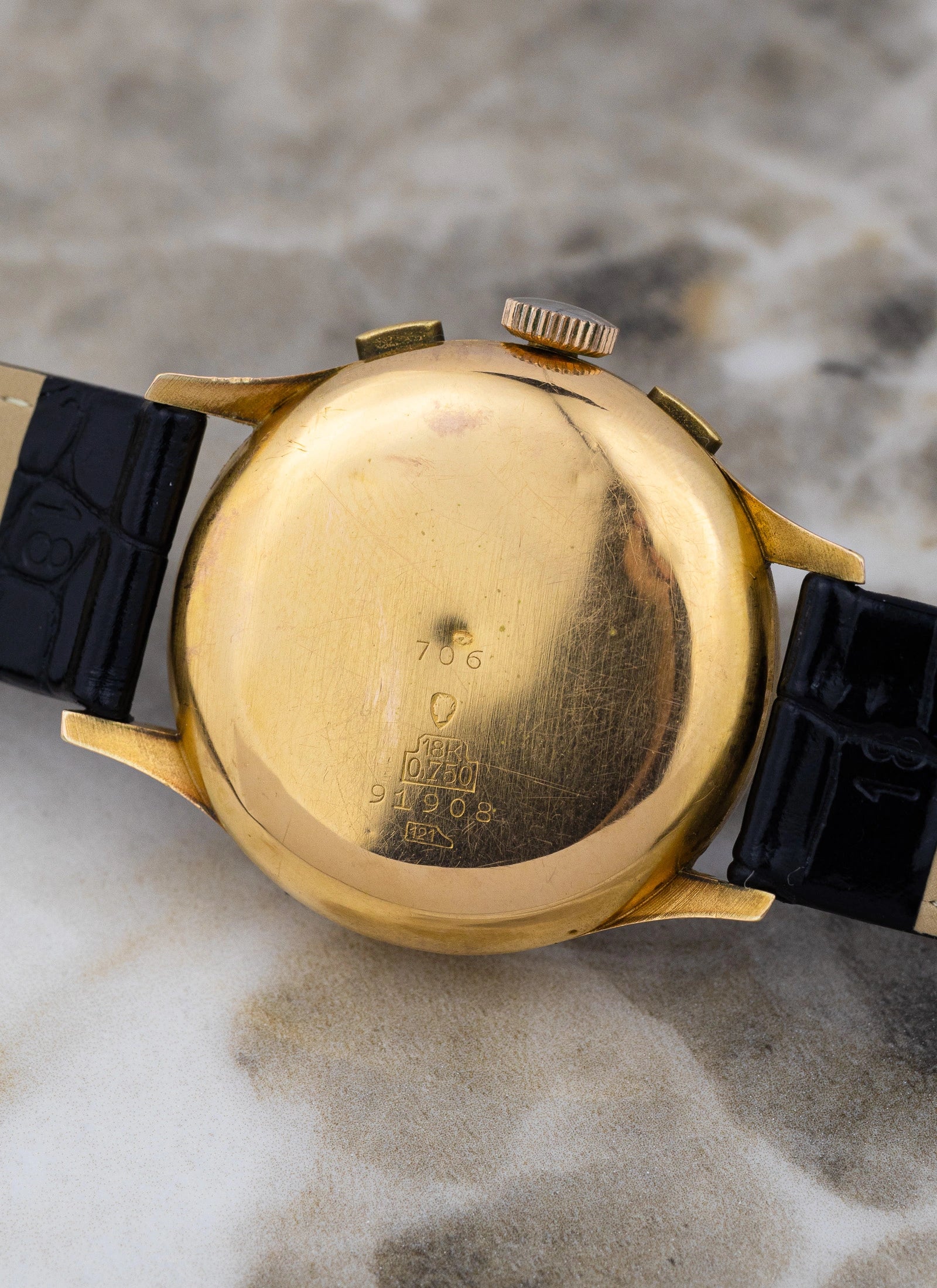 1960s 18K Rose Gold Chronographe Suisse