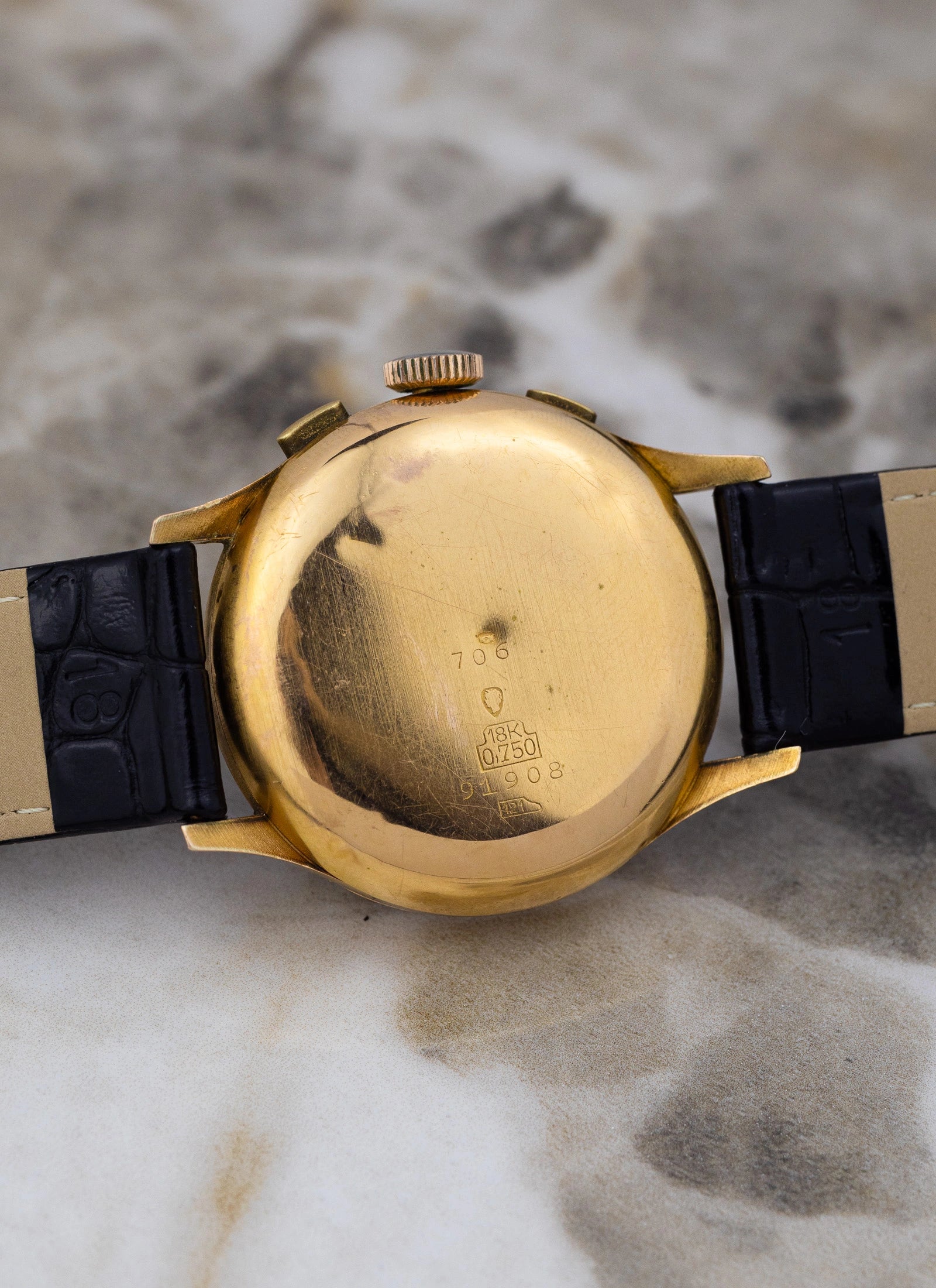1960s 18K Rose Gold Chronographe Suisse