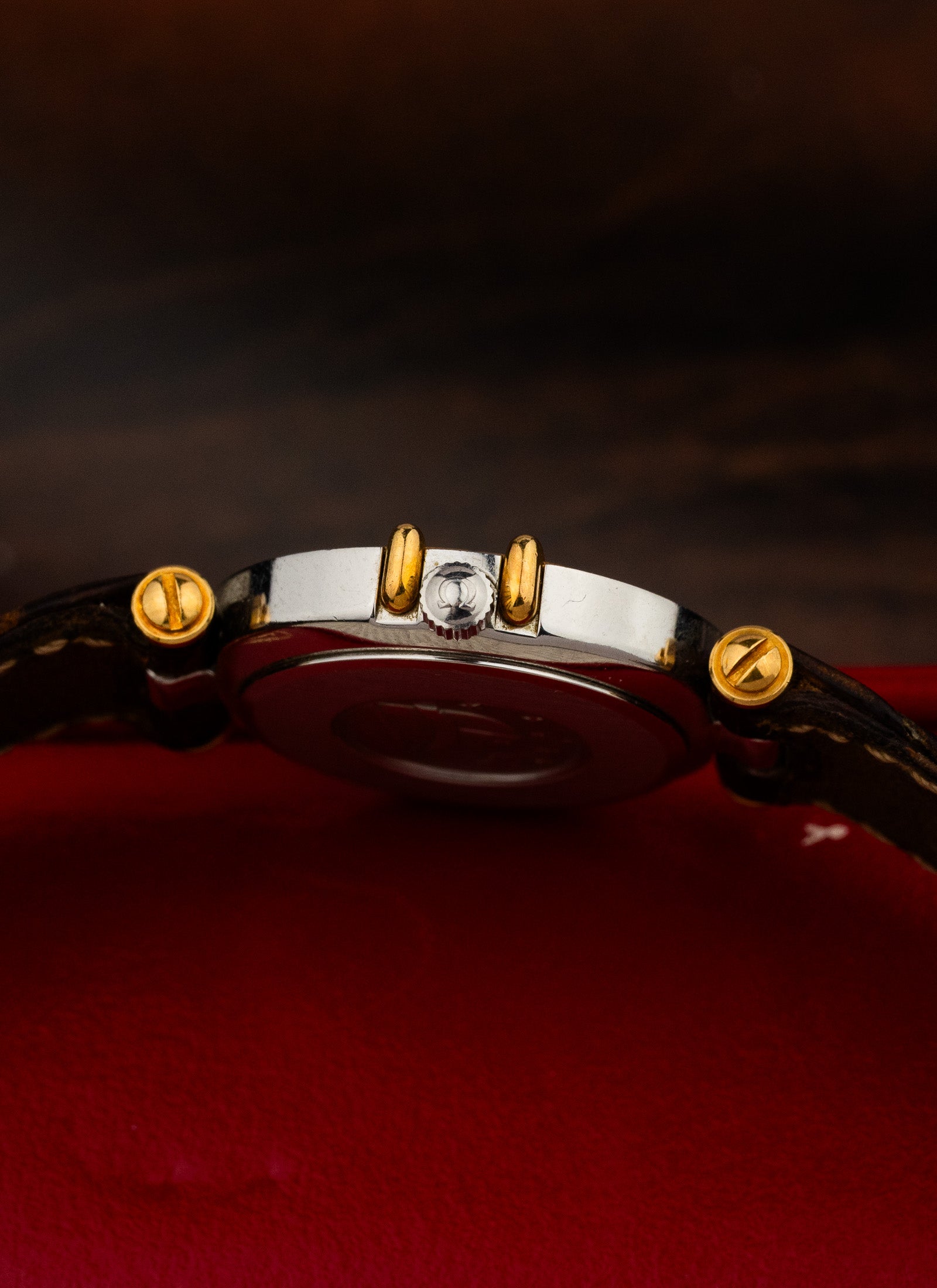 1989 Lady Omega Constellation Manhattan Bicolor 595.1080 cal. 1455 Box