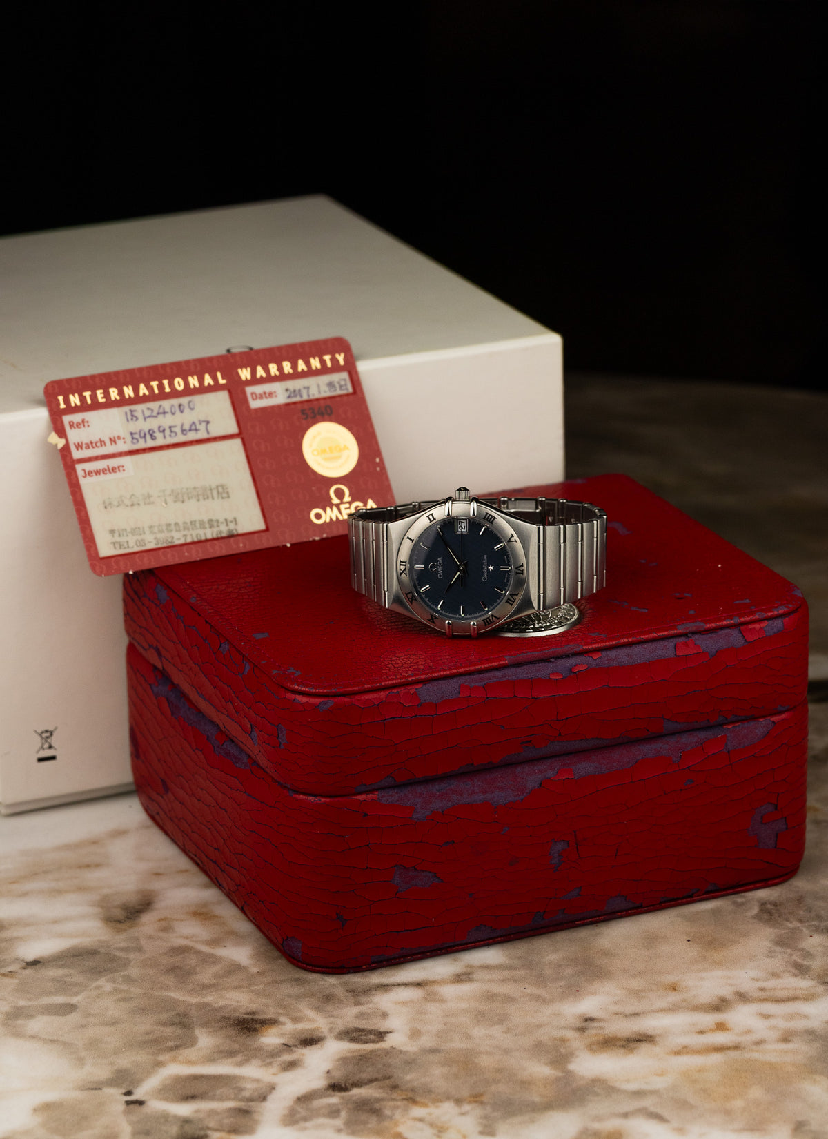 1998 Omega Constellation Manhattan Grey Dial 1512.40 cal. 1532 Full Set