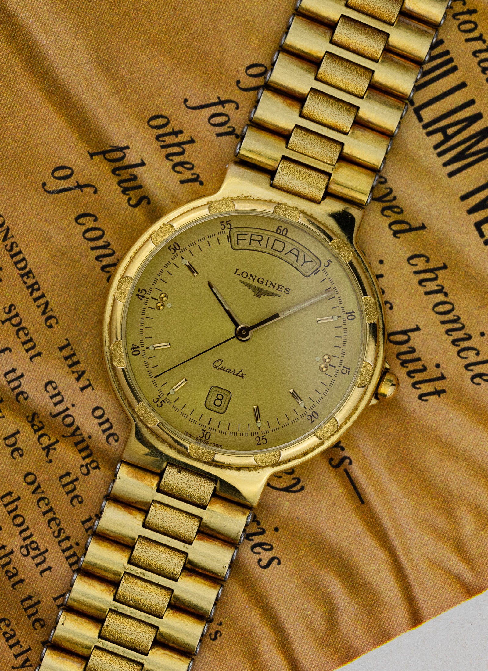 1990s Longines Conquest Day-Date 4961-8 cal. L163.2