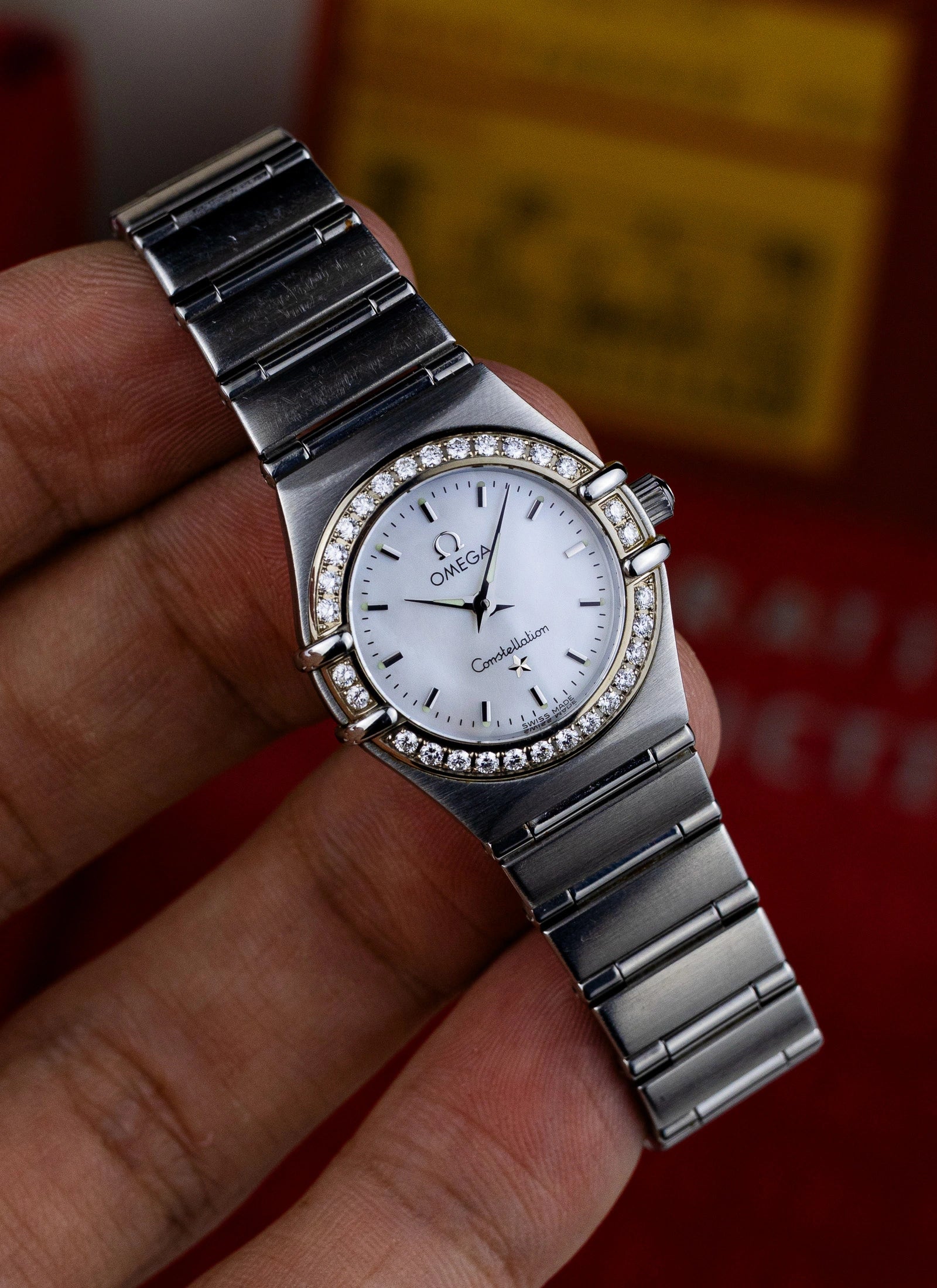 1998 Lady Omega Constellation MOP Diamonds 1466.71.00 cal. 1456