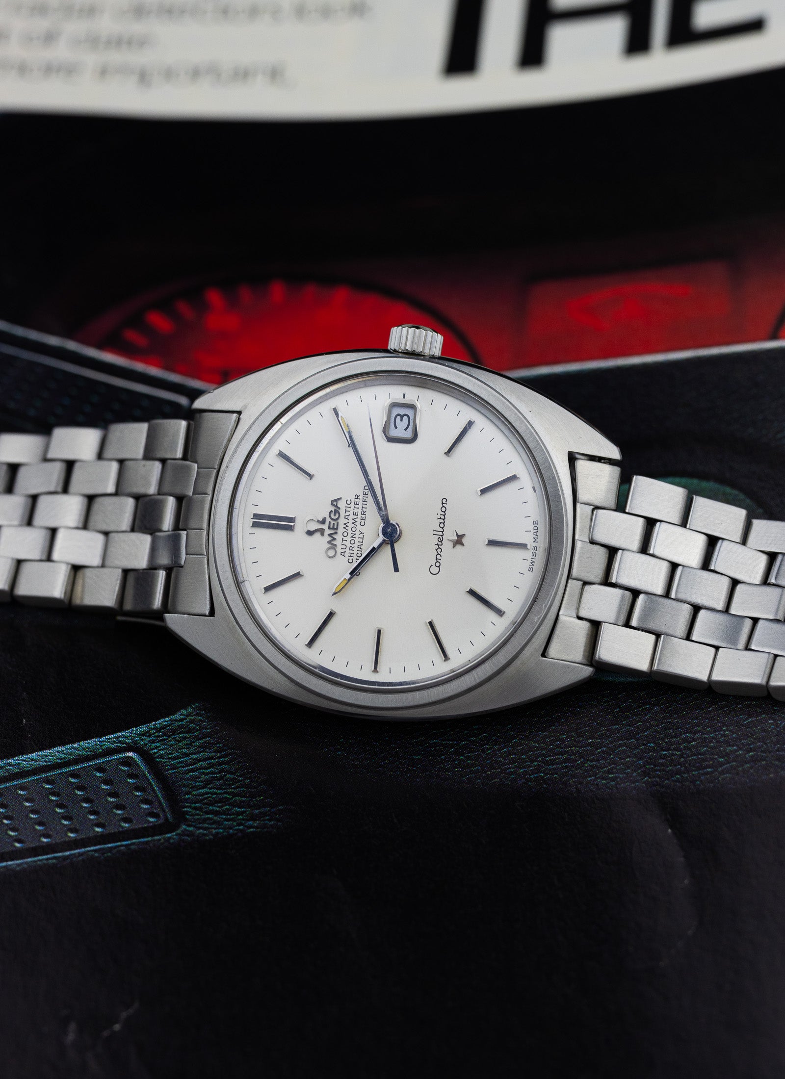 1969 Omega Constellation C Shape Brick Bracelet 168.017 cal. 564