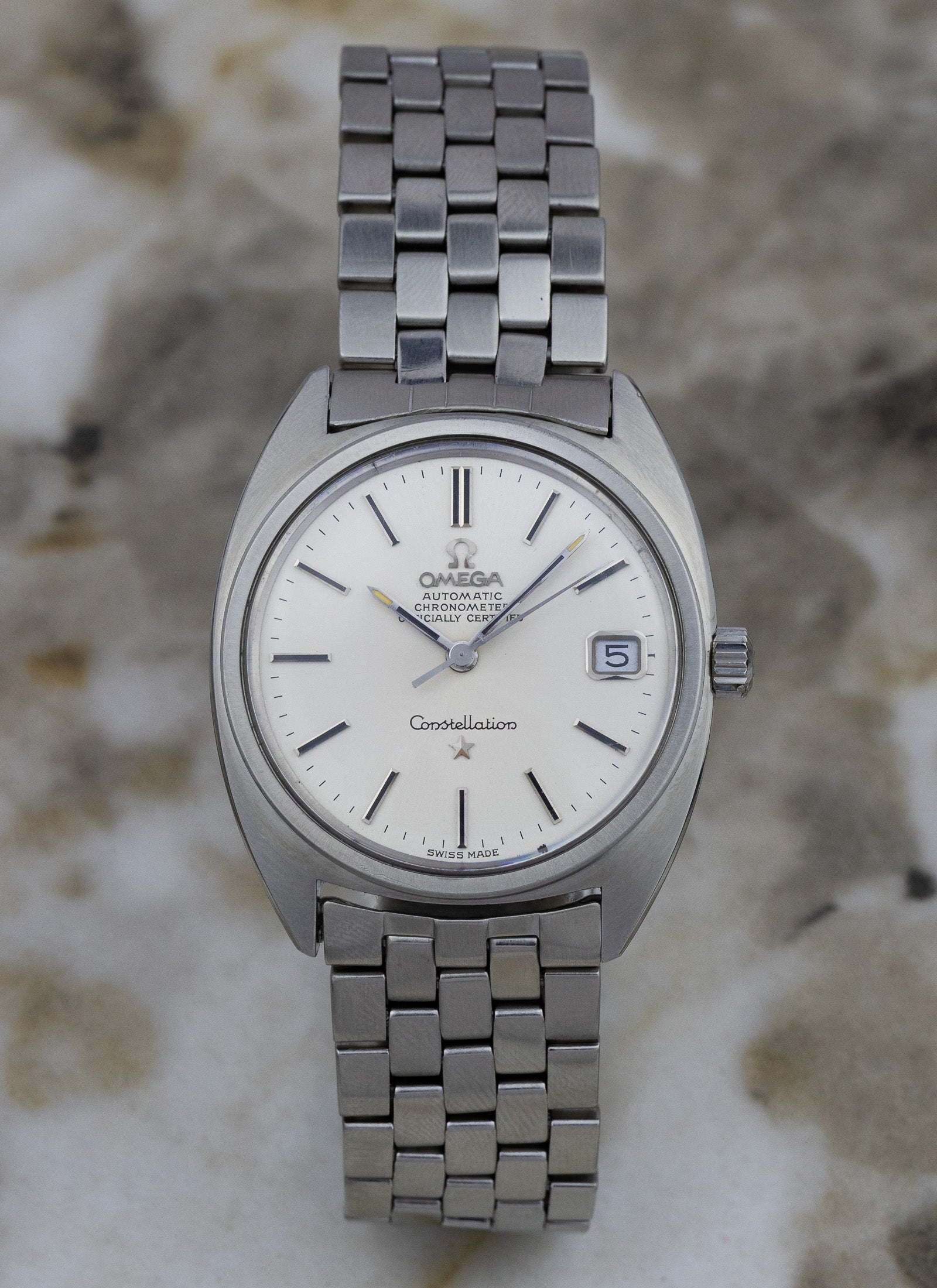 1969 Omega Constellation C Shape Brick Bracelet 168.017 cal. 564