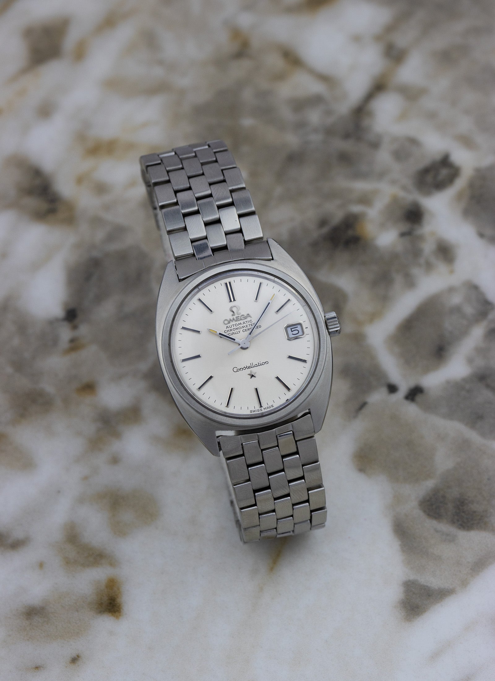 1969 Omega Constellation C Shape Brick Bracelet 168.017 cal. 564