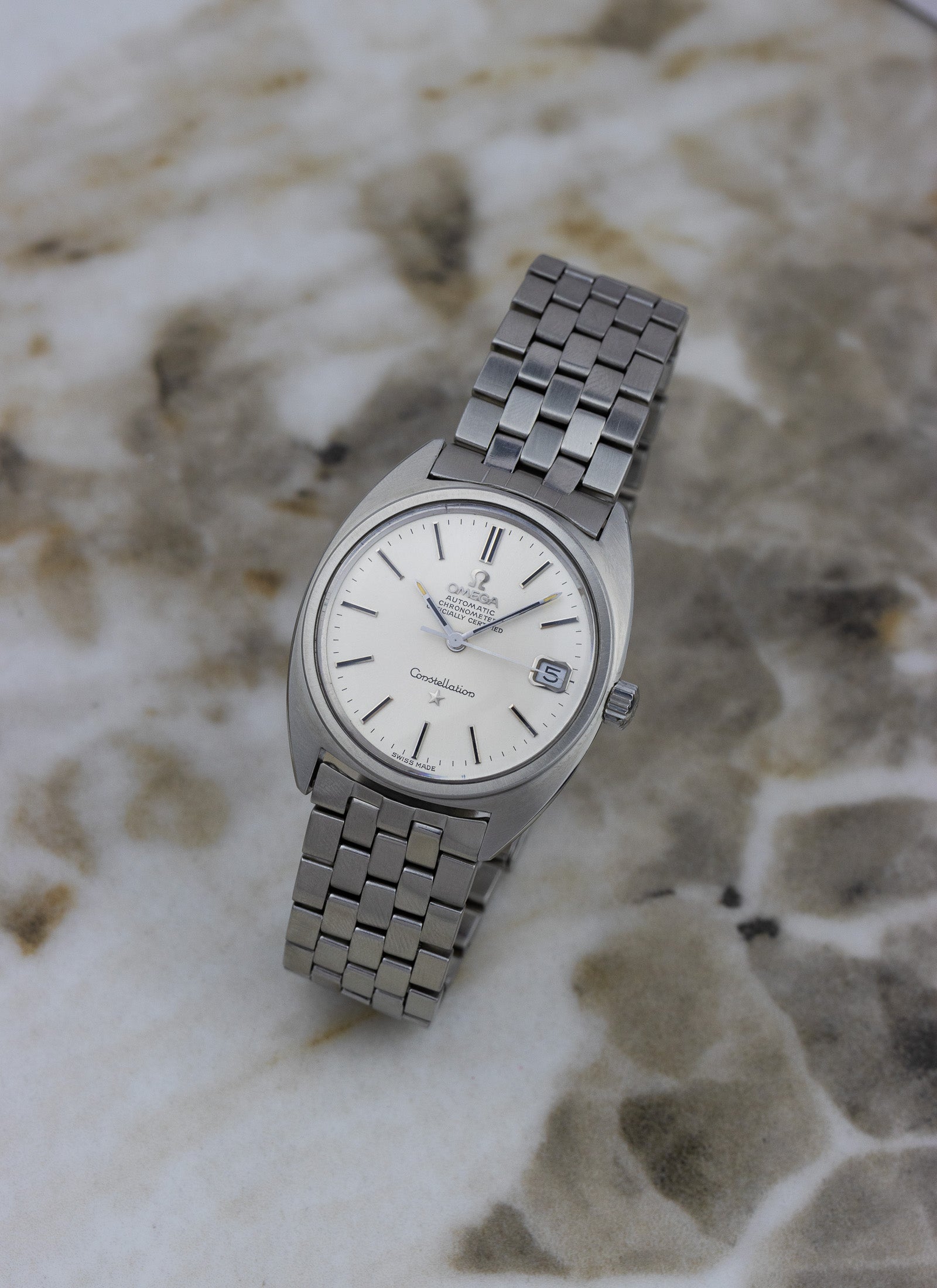 1969 Omega Constellation C Shape Brick Bracelet 168.017 cal. 564