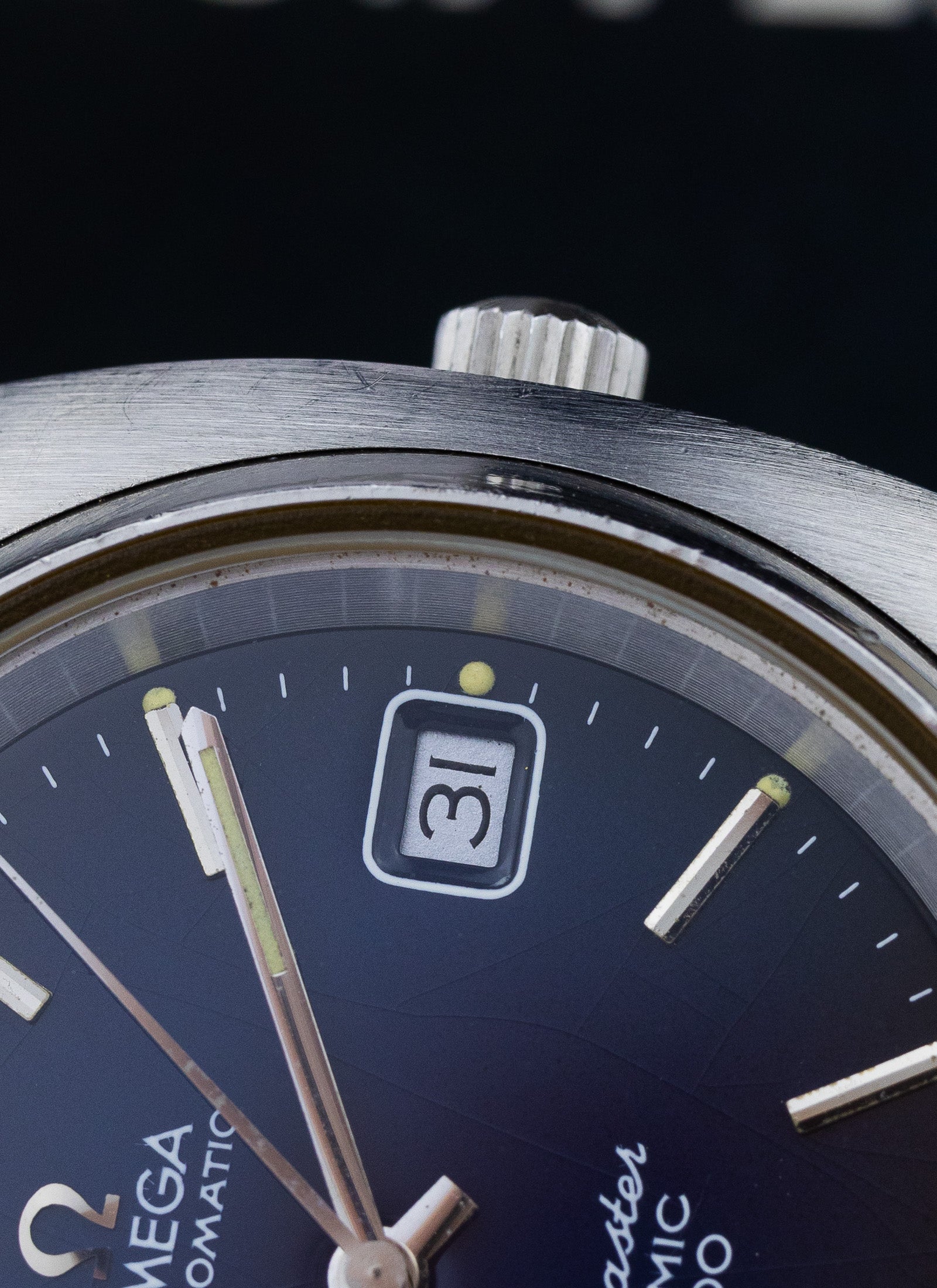 1970s Omega Seamaster Cosmic 2000 Navy Dial 166.132 cal. 1012 Serviced