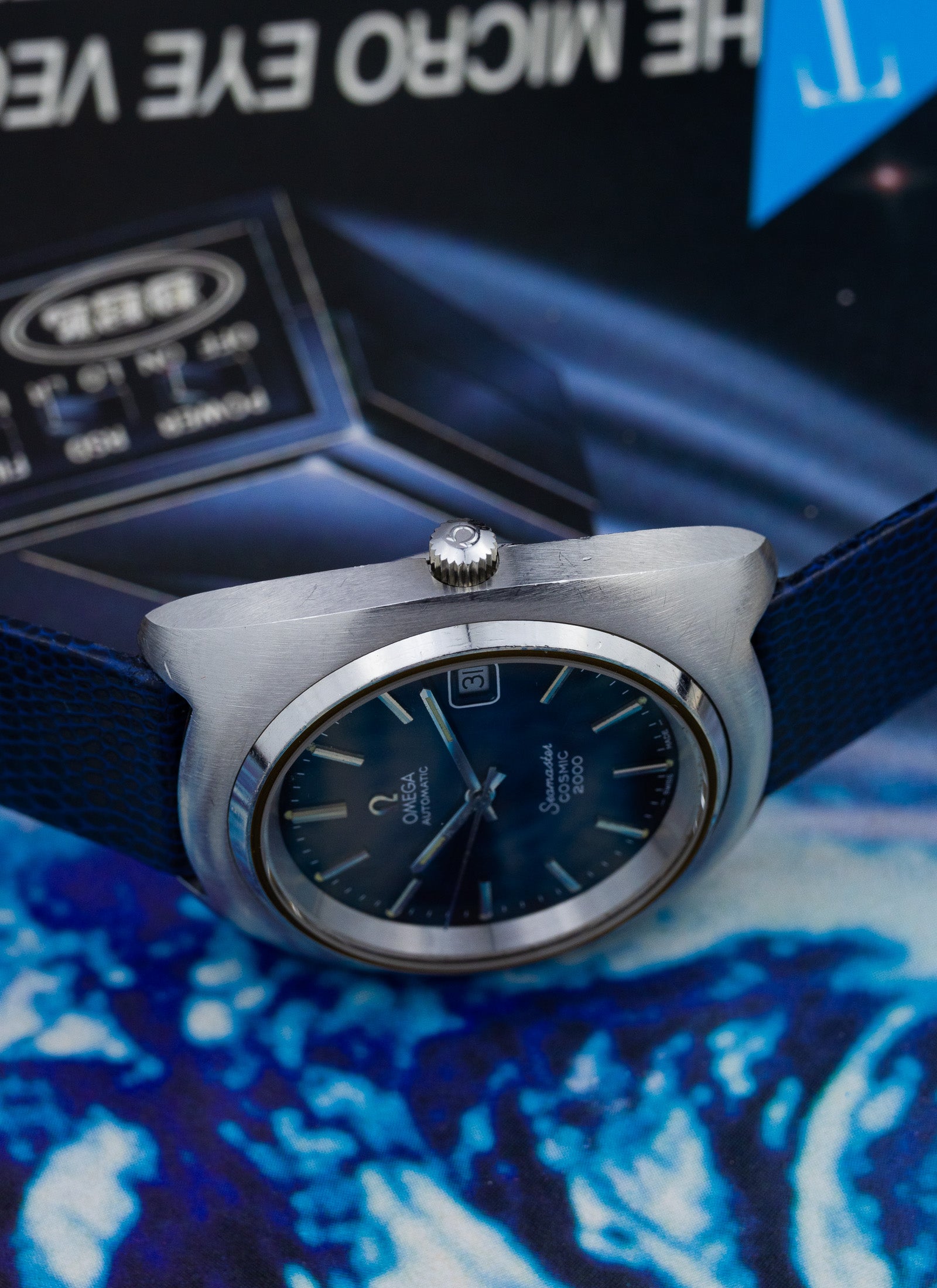 1970s Omega Seamaster Cosmic 2000 Navy Dial 166.132 cal. 1012 Serviced