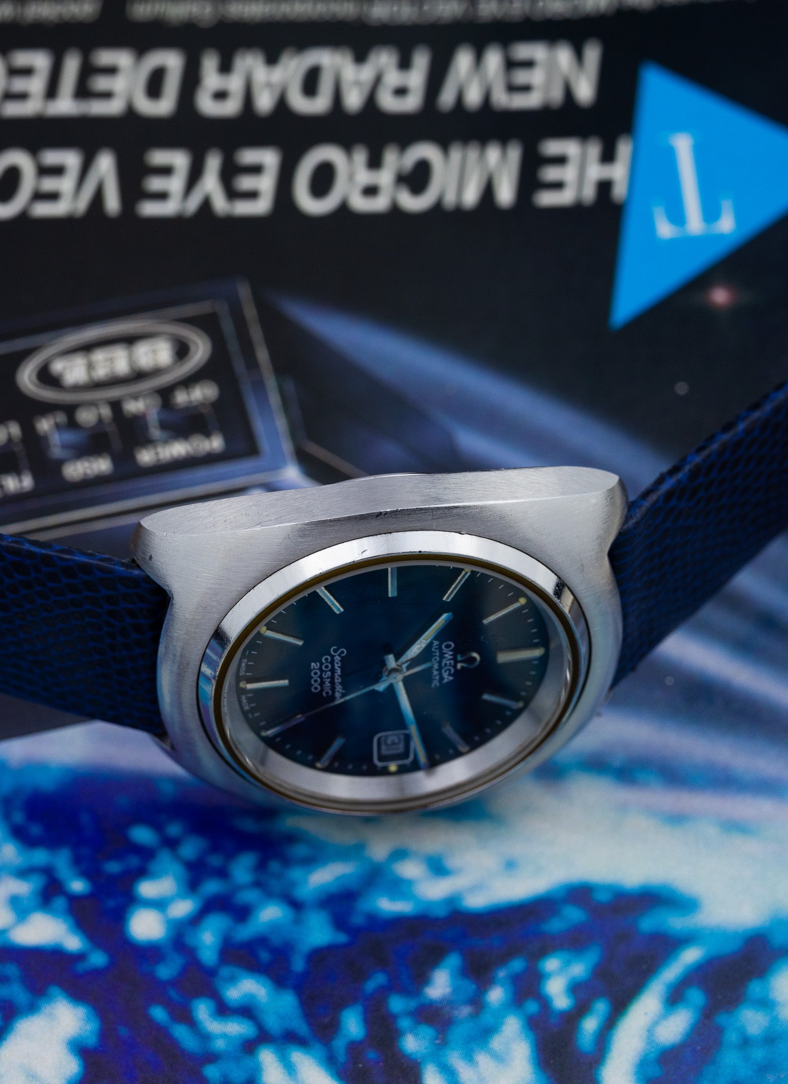 1970s Omega Seamaster Cosmic 2000 Navy Dial 166.132 cal. 1012 Serviced