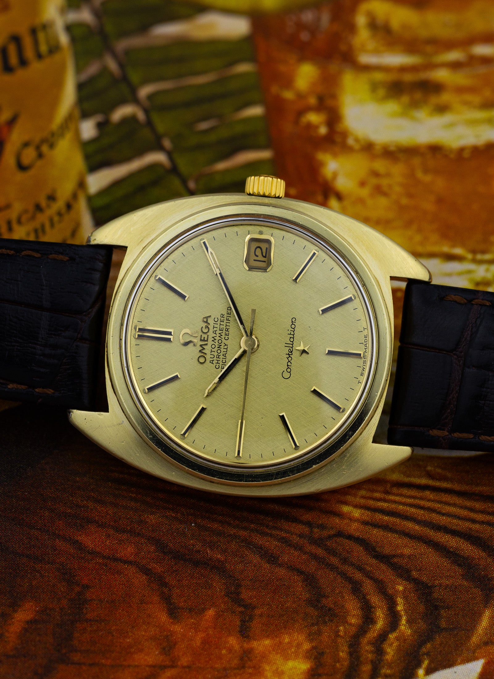 1969 Omega Constellation C Shape Linen Dial 168.017 cal. 564