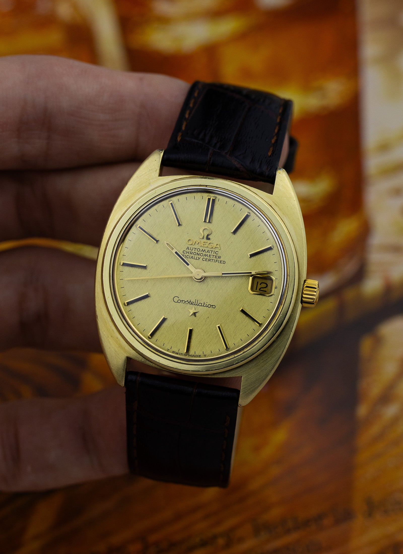 1969 Omega Constellation C Shape Linen Dial 168.017 cal. 564