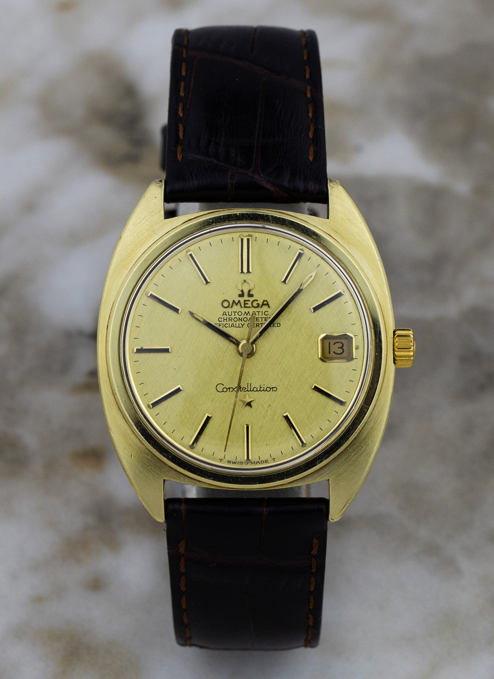 1969 Omega Constellation C Shape Linen Dial 168.017 cal. 564