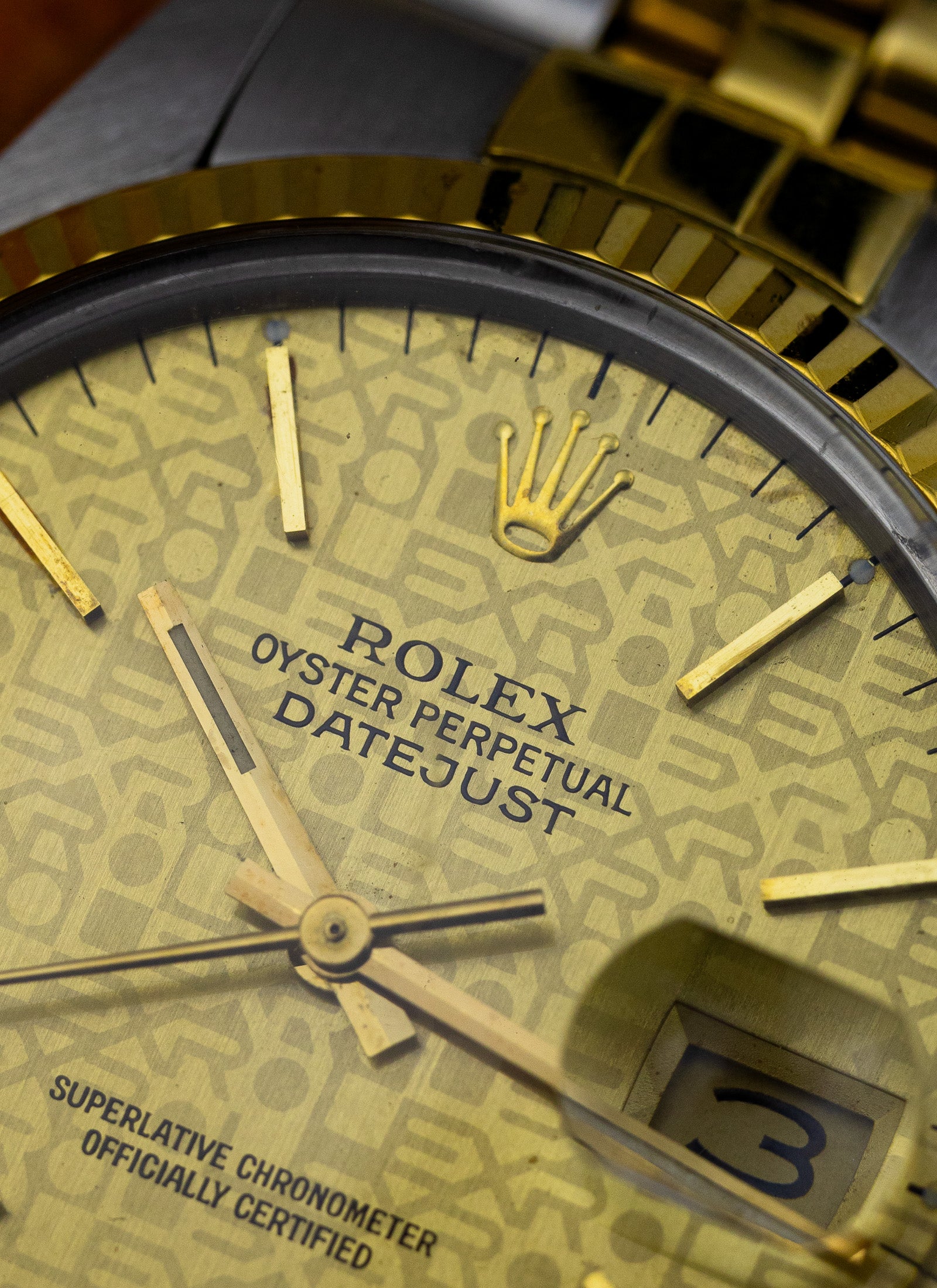 1988 Rolex Datejust Bicolor Anniversary Dial 16013