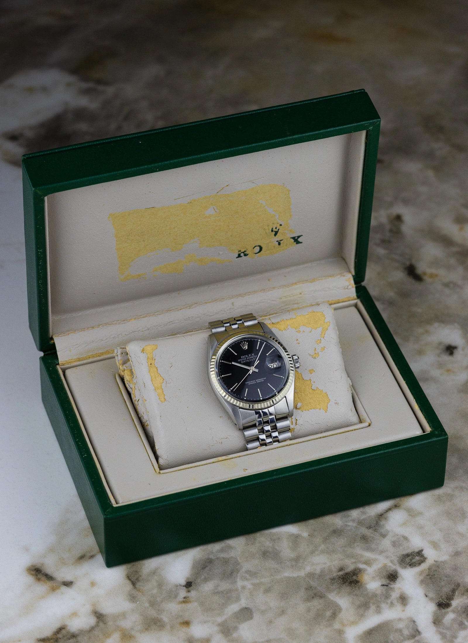 1978 Rolex Datejust Black Dial 16014 Box