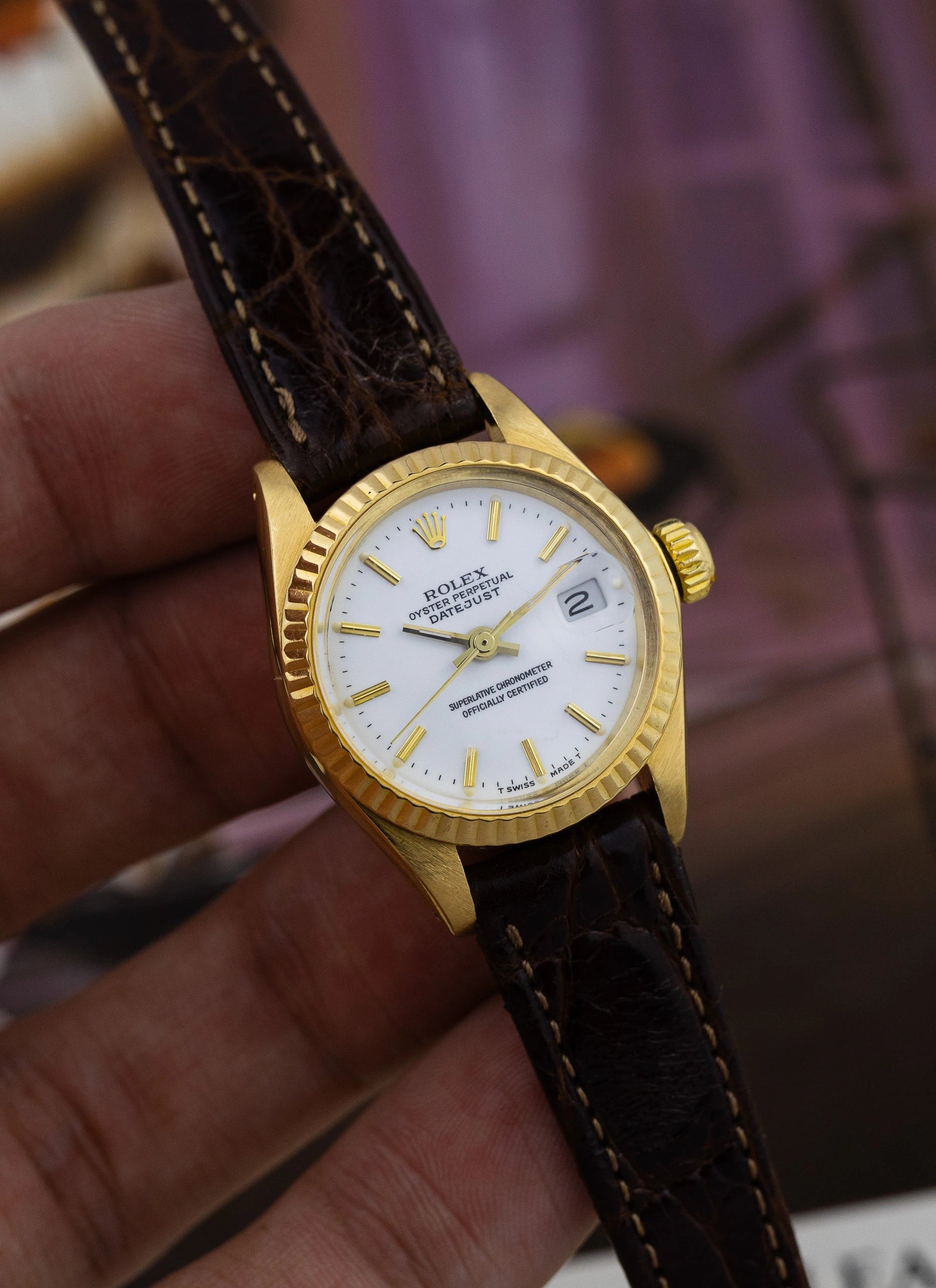 1979 18K Lady Rolex Datejust 6917 Box