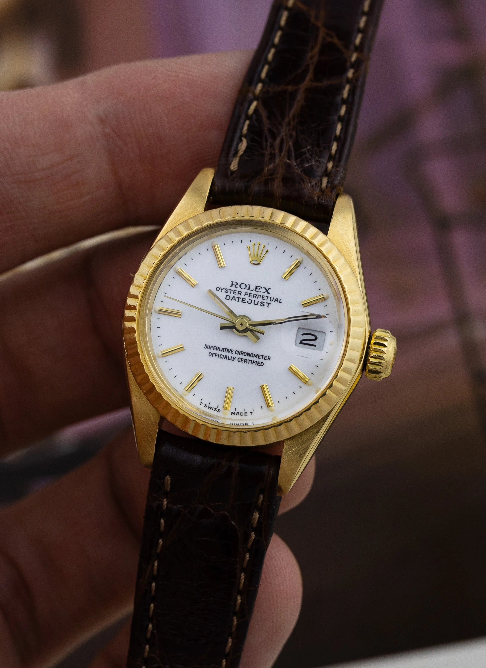 1979 18K Lady Rolex Datejust 6917 Box