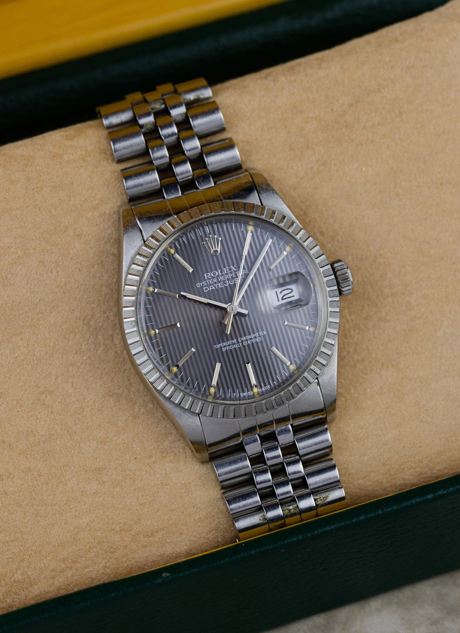 1984 Rolex Datejust 16030 Tapestry Dial Box