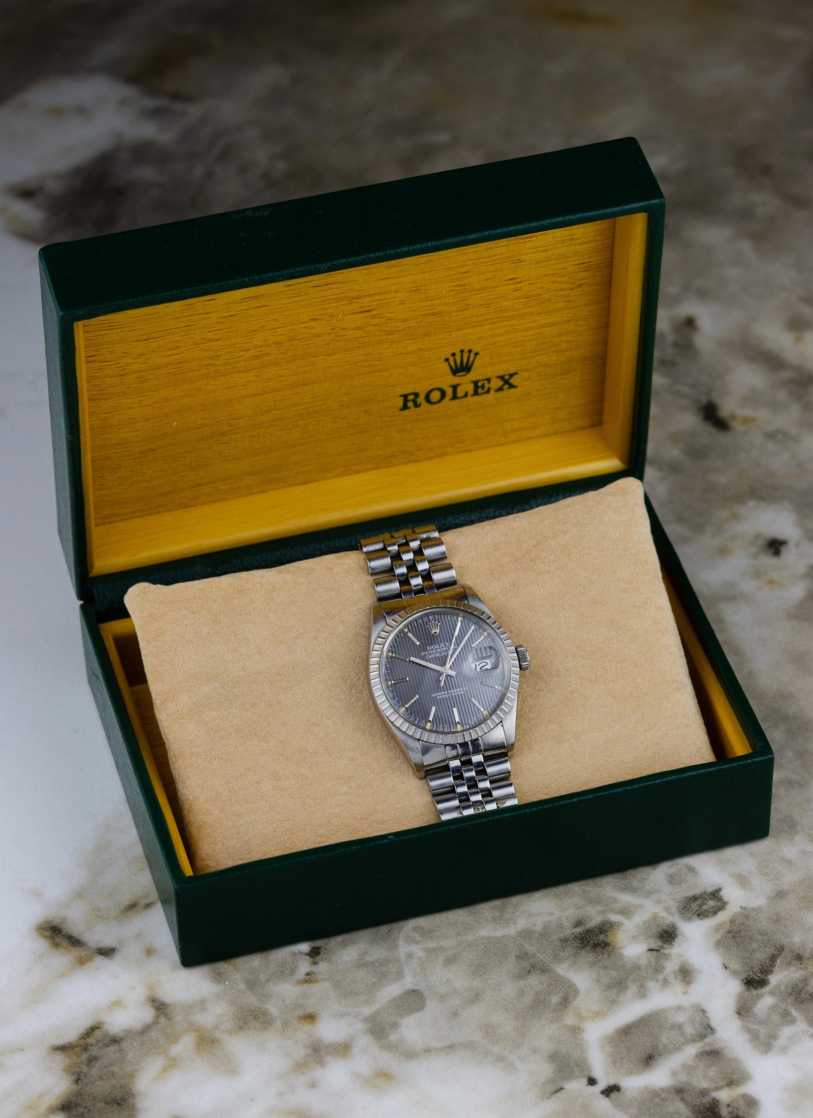 1984 Rolex Datejust 16030 Tapestry Dial Box