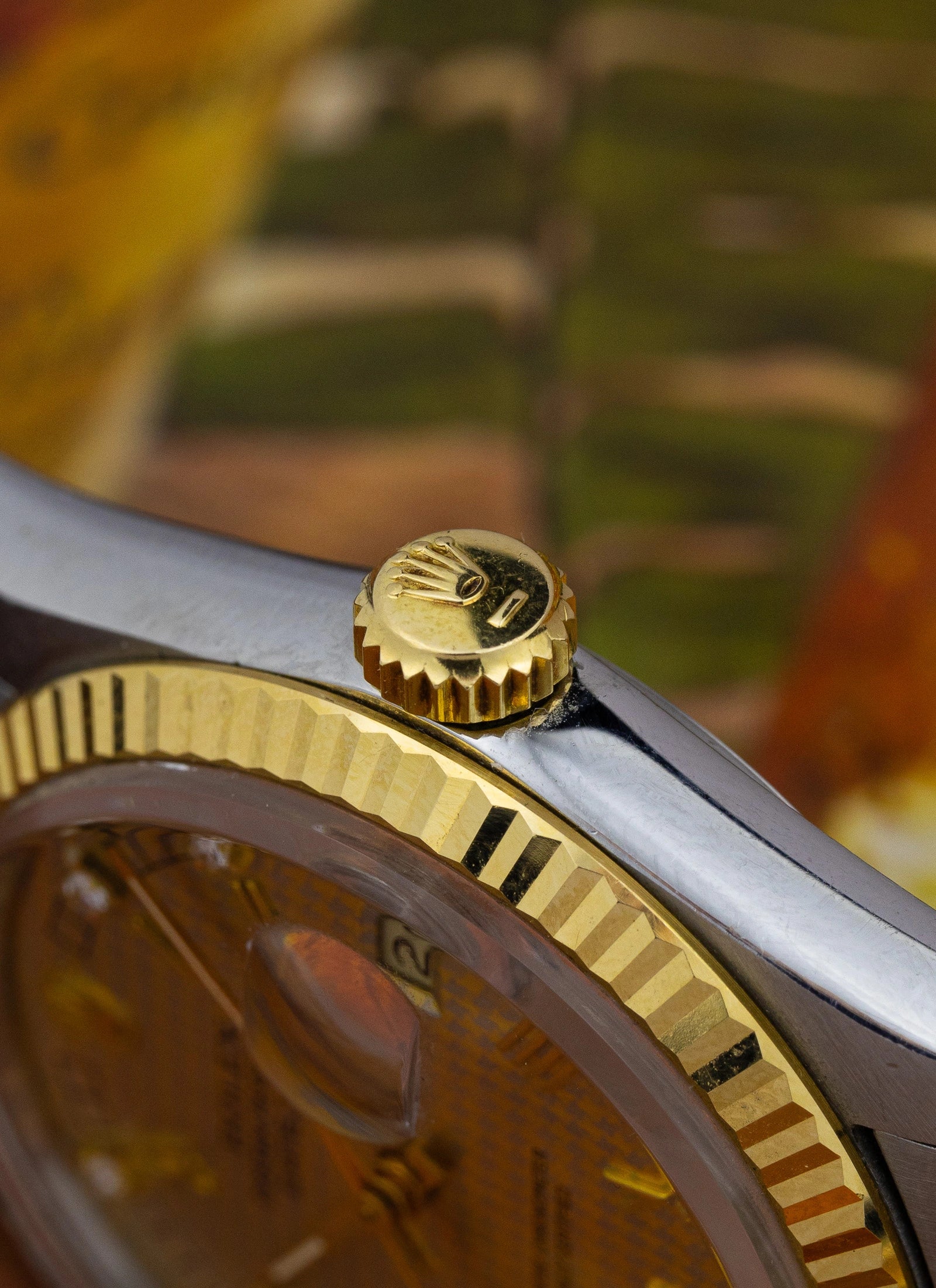 1986 Rolex Datejust 16013 Houndstooth Diamond Dial