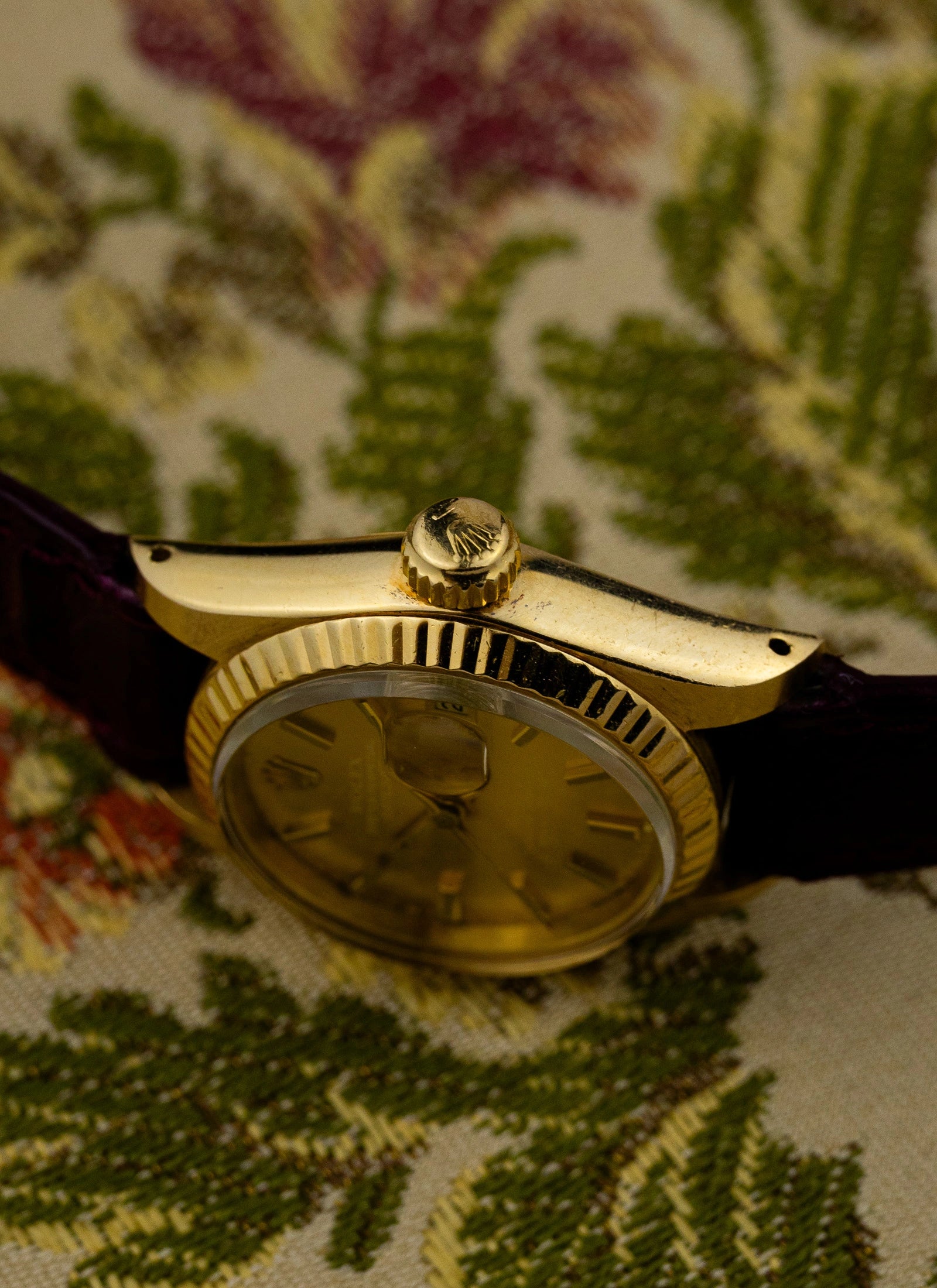 1979 18K Rolex Lady-Datejust Havana Ghost Dial 6917