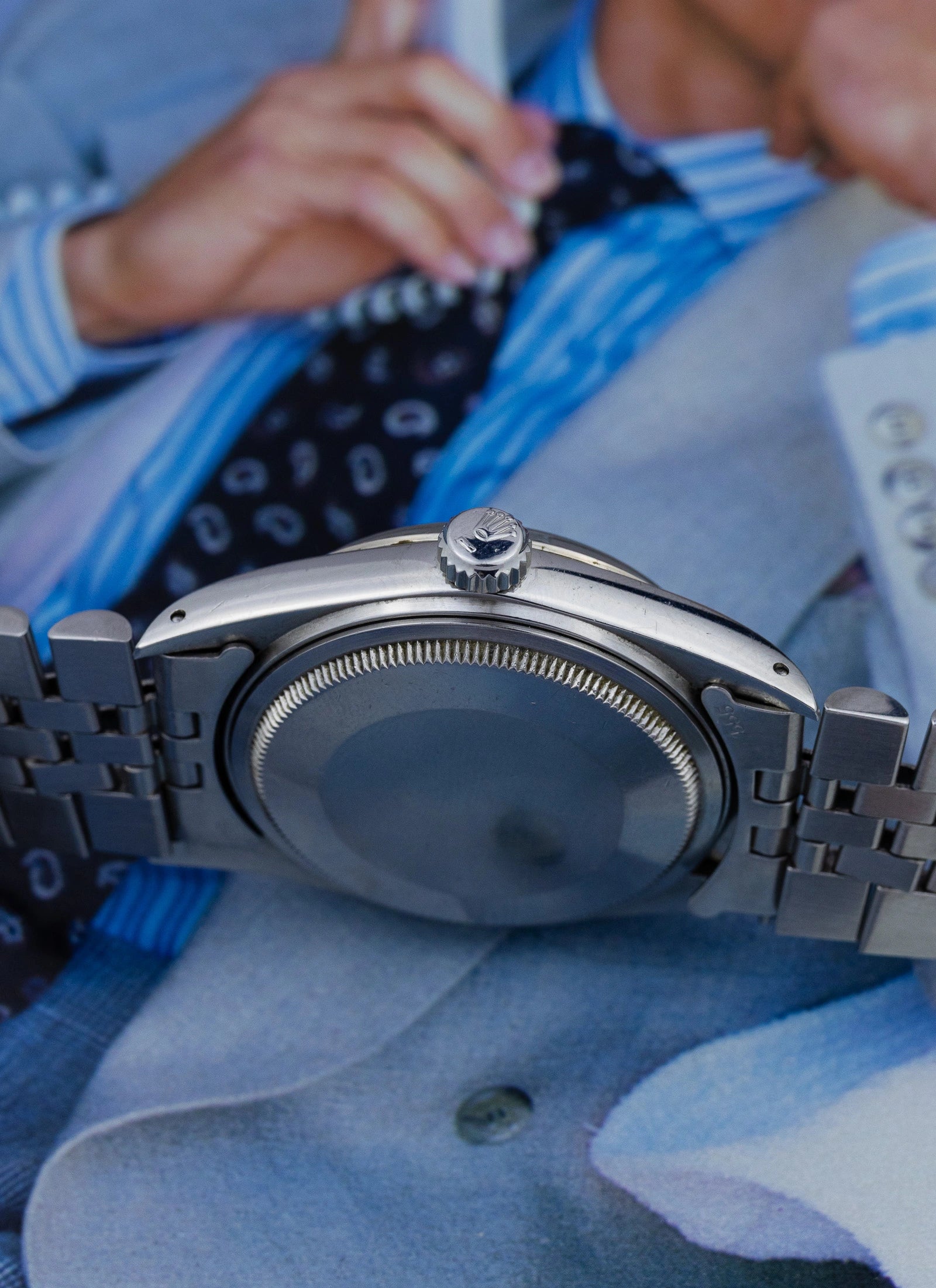 1984 Rolex Datejust Silver Tapestry Dial 16014 Box