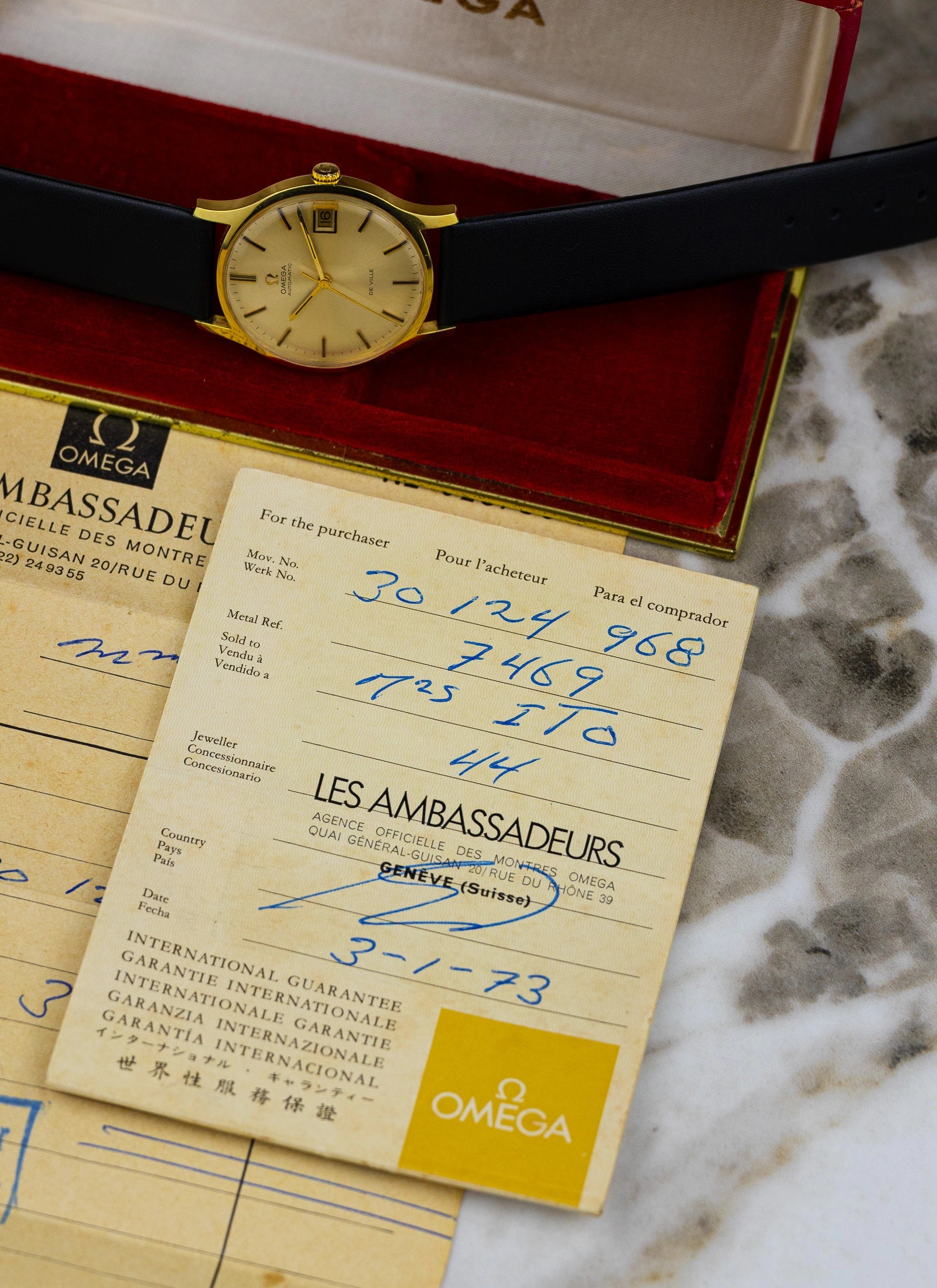 1969 Omega De Ville 162.046 cal. 1002 Serviced Full Set