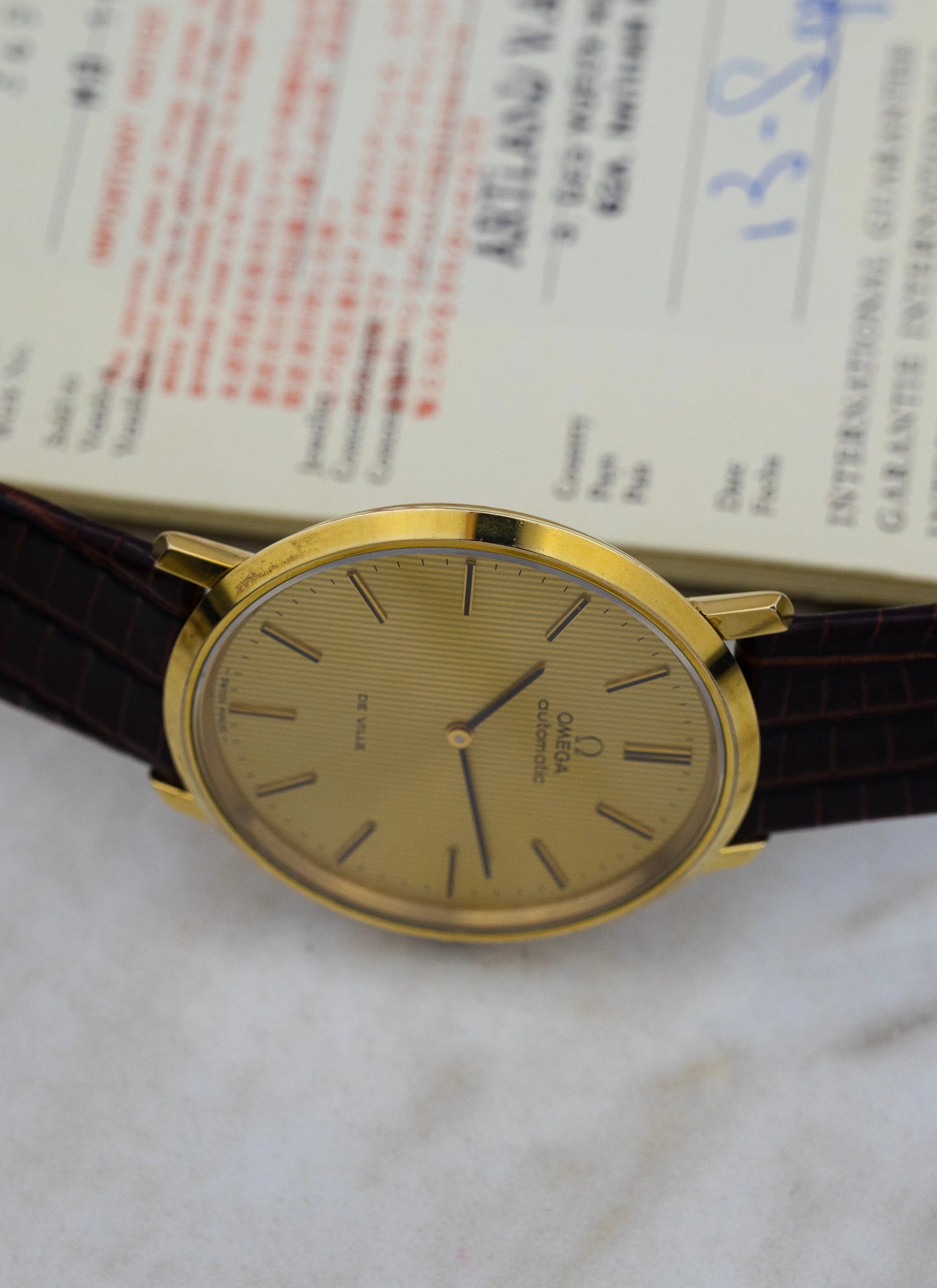 1973 Omega De Ville Tapestry Dial 151.0039 cal. 771 Serviced Full Set