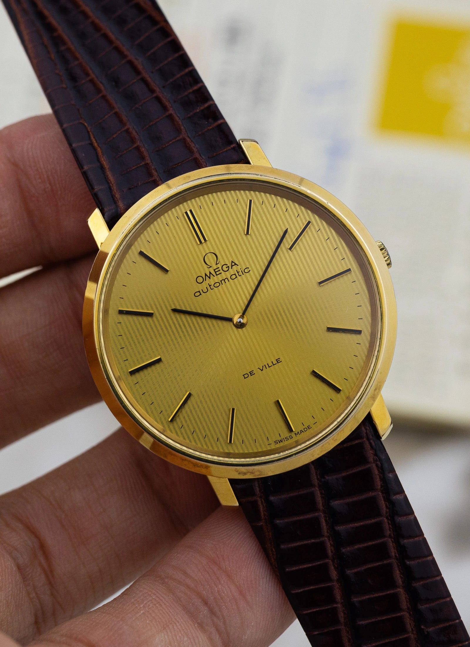1973 Omega De Ville Tapestry Dial 151.0039 cal. 771 Serviced Full Set