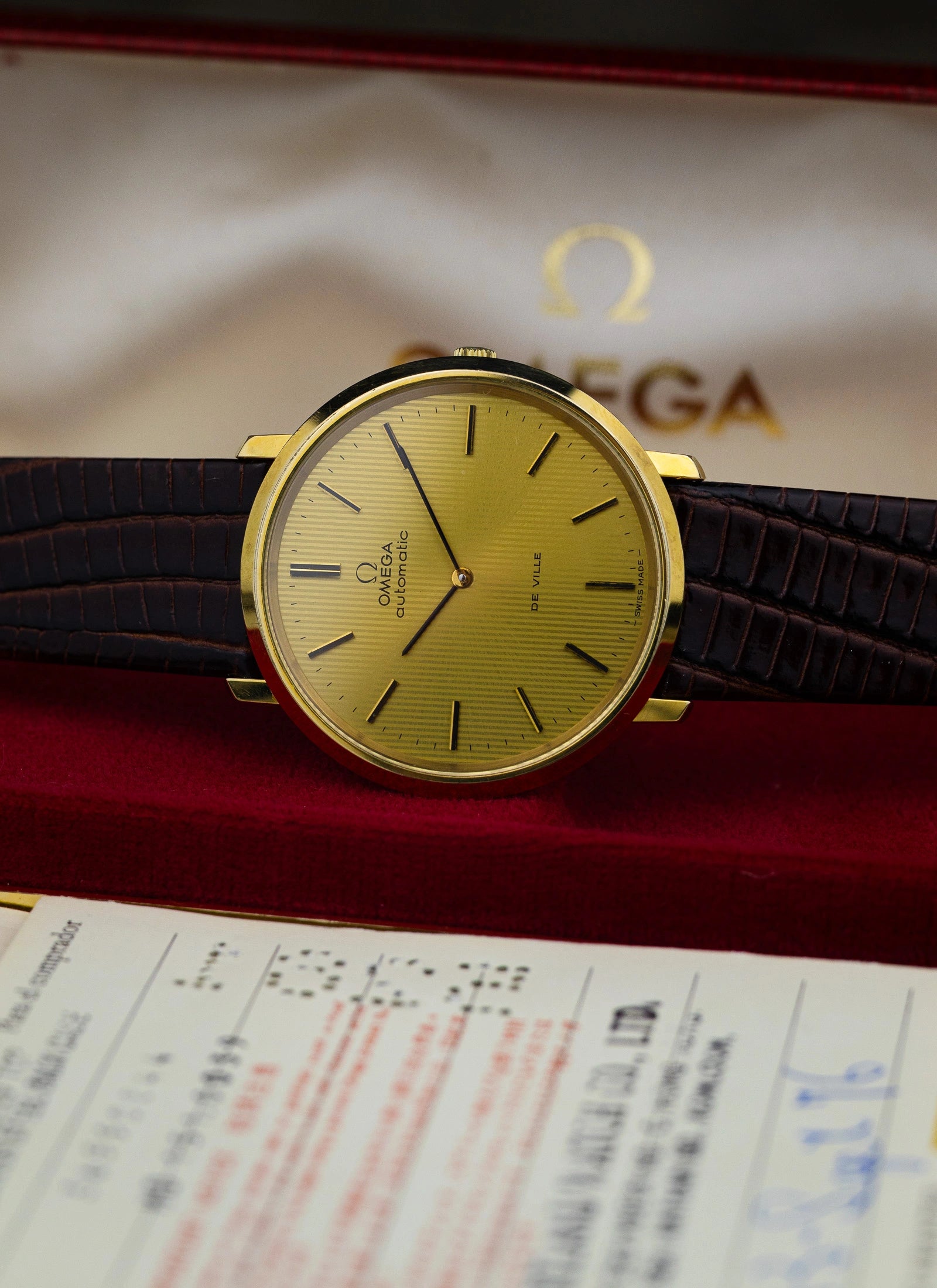 1973 Omega De Ville Tapestry Dial 151.0039 cal. 771 Serviced Full Set
